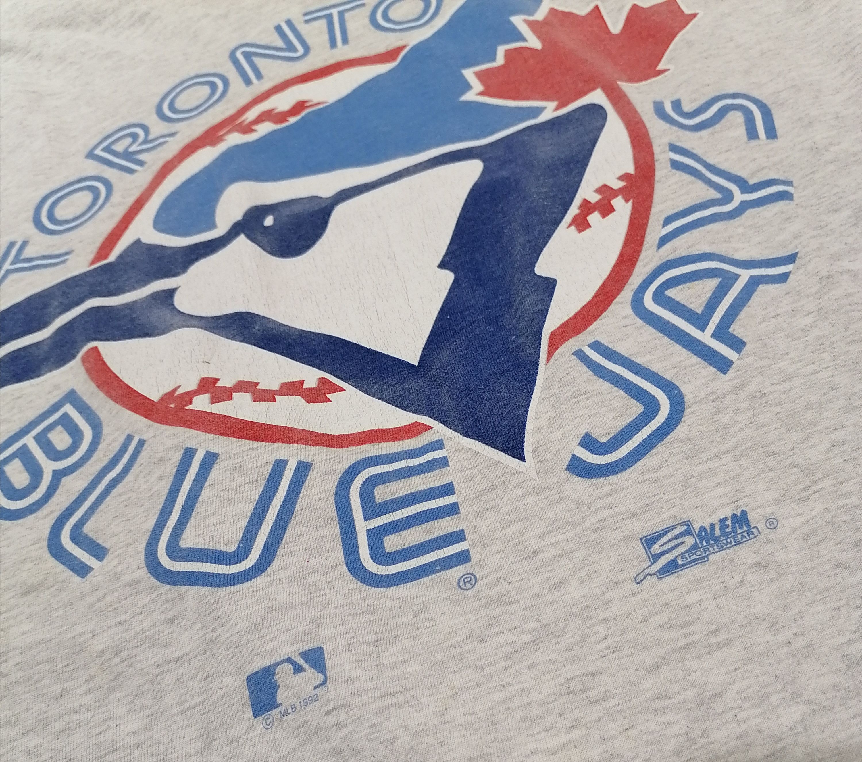MLB × Salem Sportswear × Vintage Vintage 90's Toronto Blue Jays T-Shirt Size US L / EU 52-54 / 3 - 4 Thumbnail