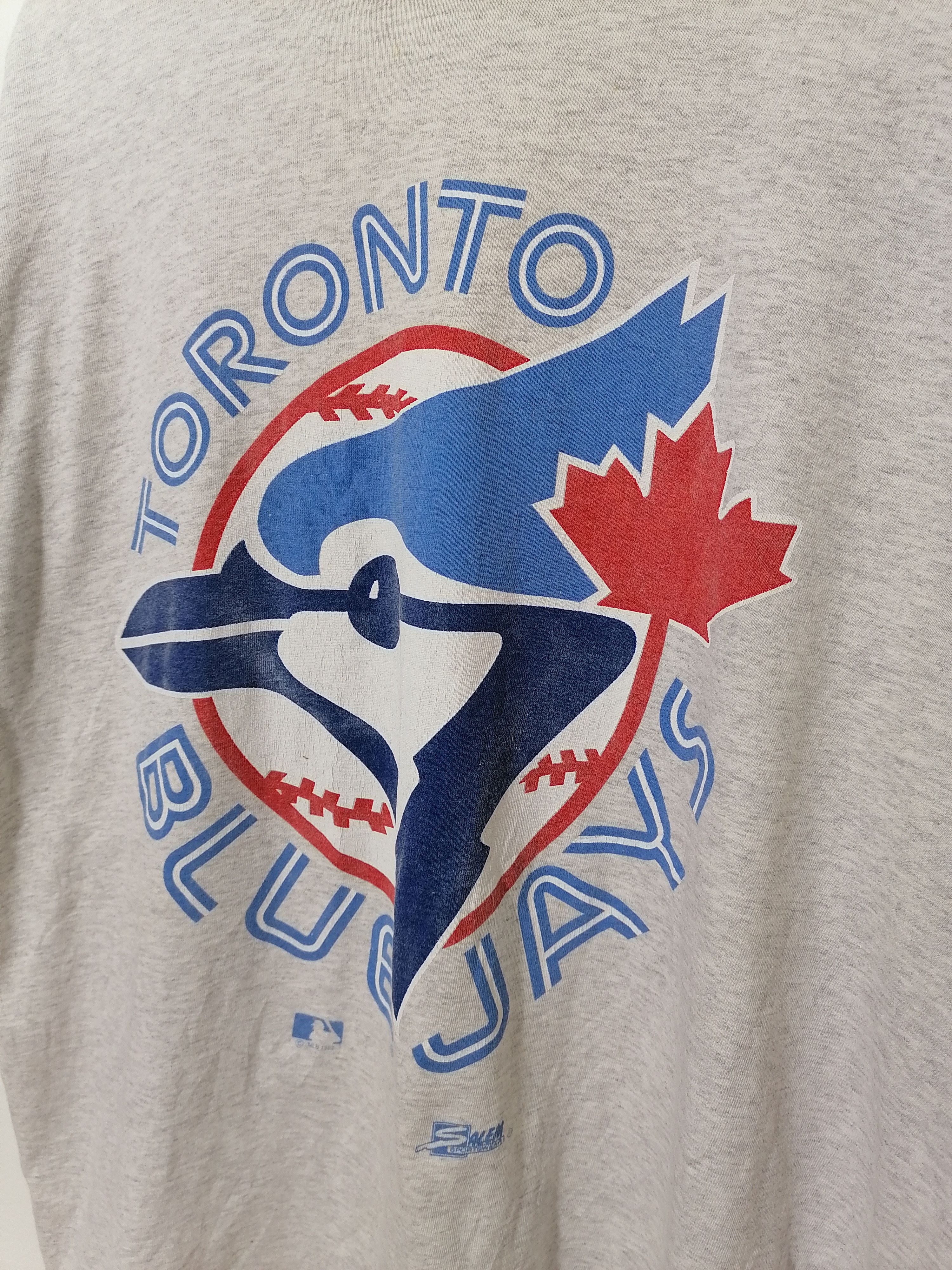 MLB × Salem Sportswear × Vintage Vintage 90's Toronto Blue Jays T-Shirt Size US L / EU 52-54 / 3 - 3 Thumbnail