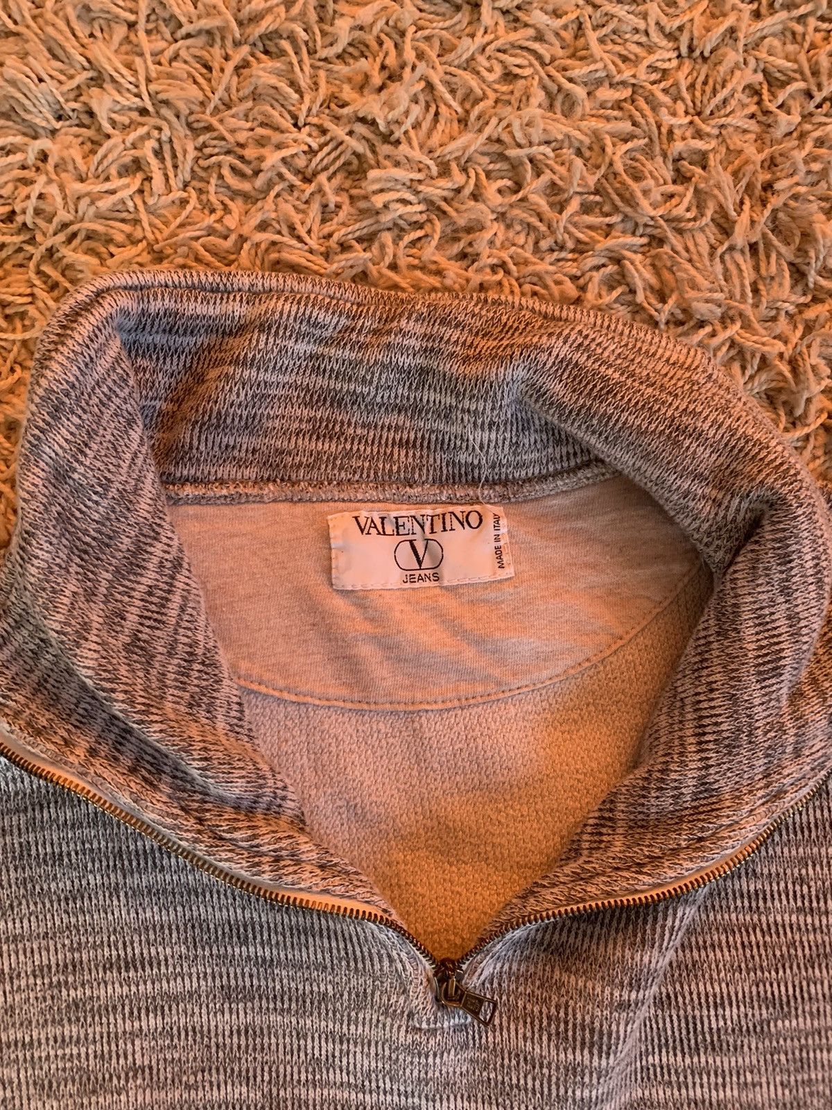 Valentino × Vintage Valentino Vintage Sweatshirt 1/4 Zip Size US L / EU 52-54 / 3 - 4 Thumbnail