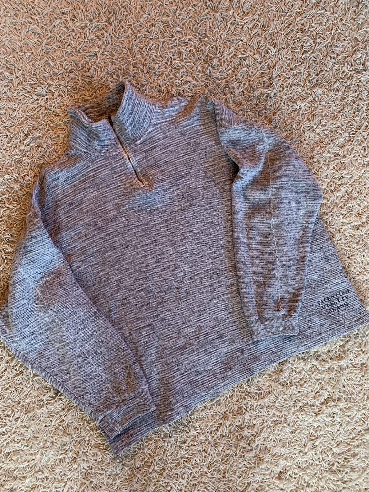 Valentino × Vintage Valentino Vintage Sweatshirt 1/4 Zip Size US L / EU 52-54 / 3 - 1 Thumbnail
