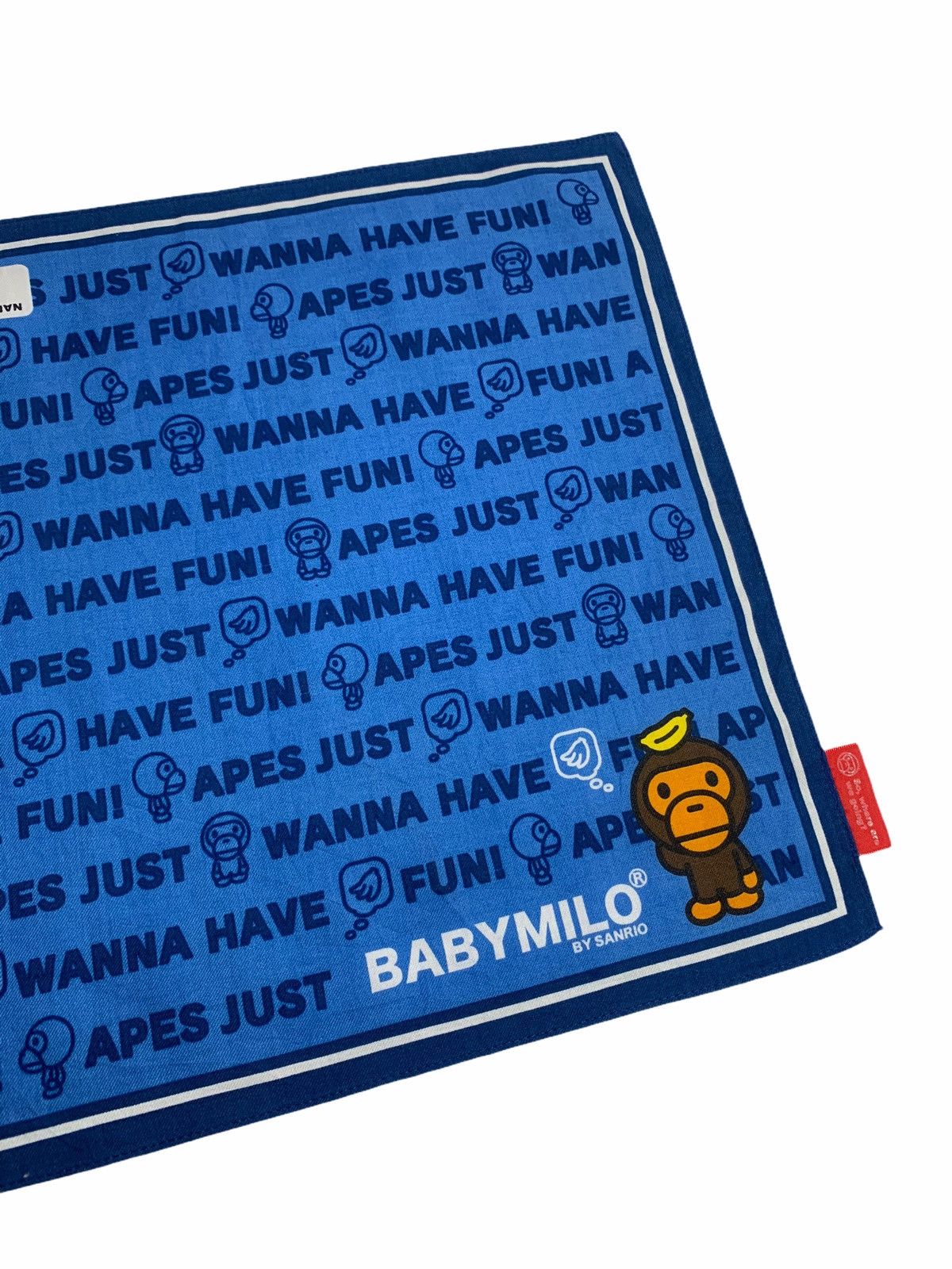 Bape Baby Milo Apes Just wanna have fun Bandana Handkerchief Size ONE SIZE - 2 Thumbnail