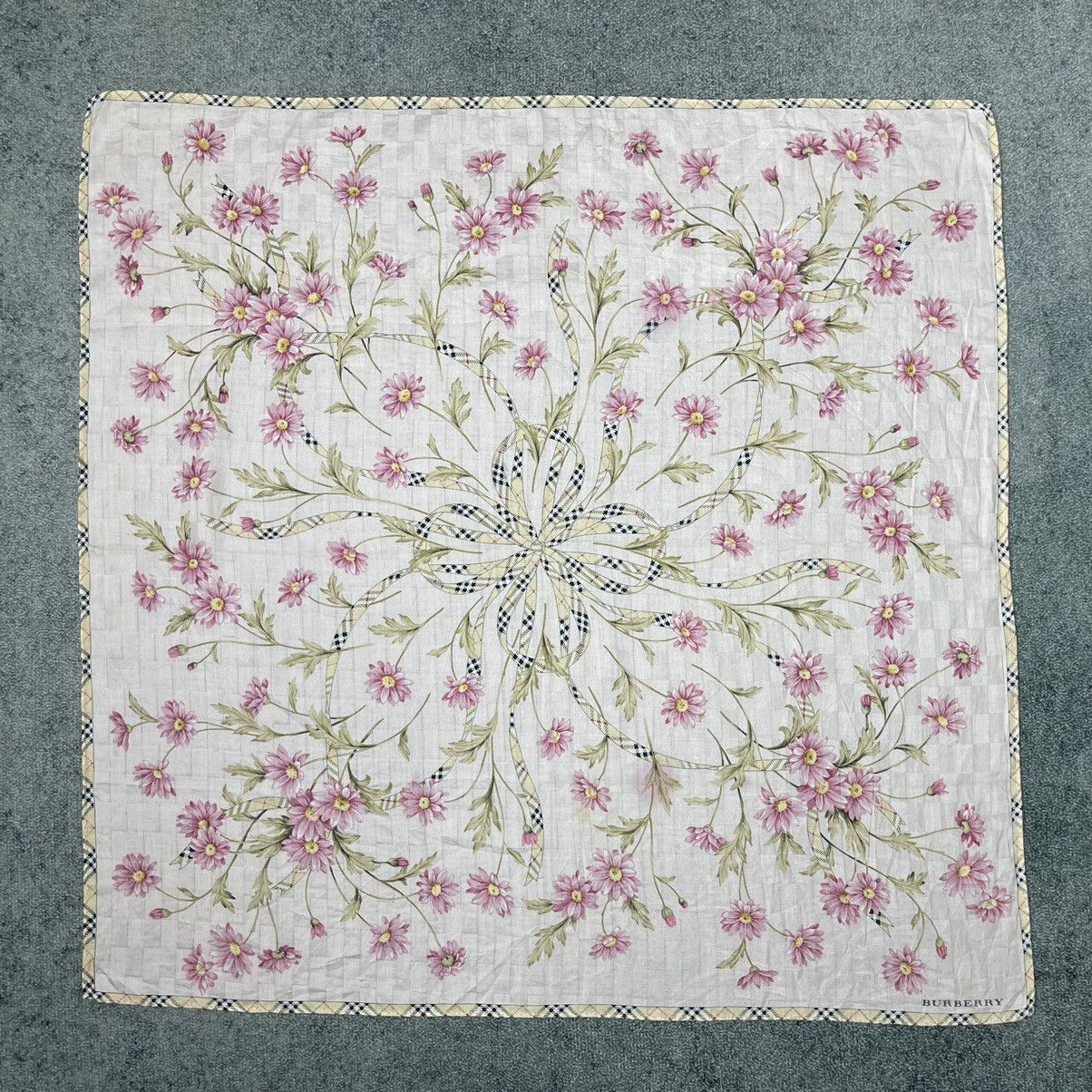 Burberry Vintage Burberry Scarf Bandana Handkerchief Neckerchief Size ONE SIZE - 8 Thumbnail
