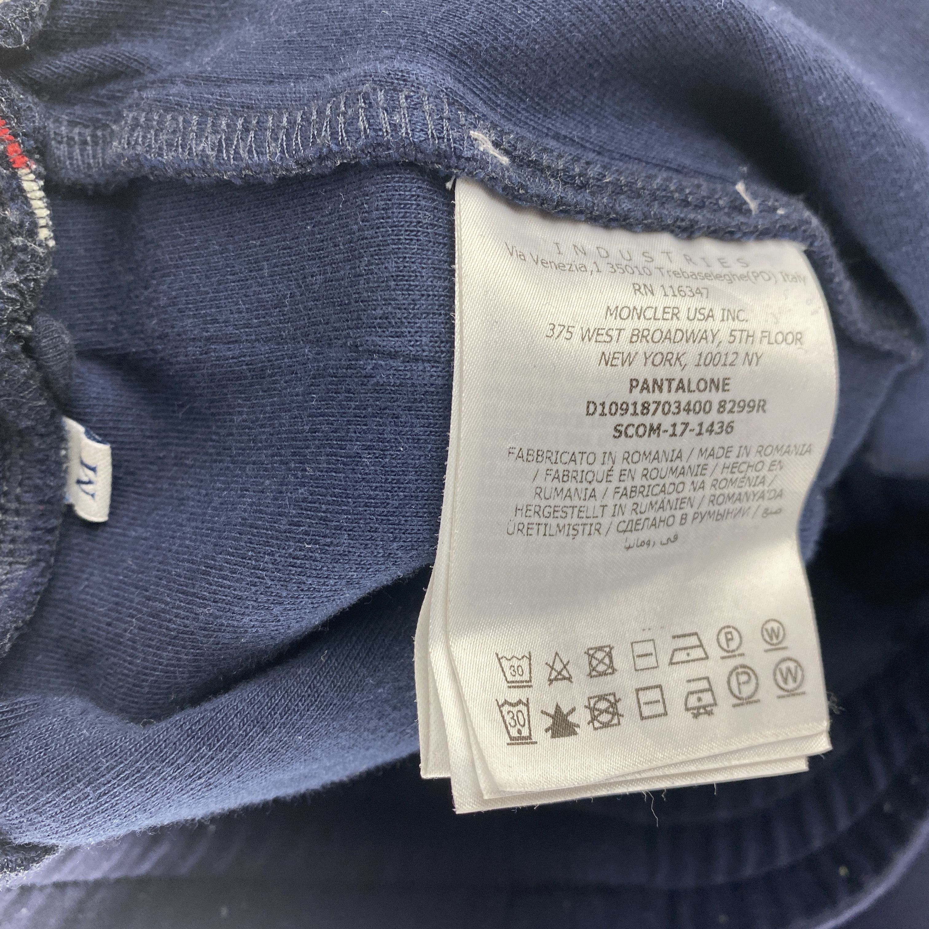 Moncler Moncler Navy Logo Track Pants Size US 32 / EU 48 - 5 Thumbnail