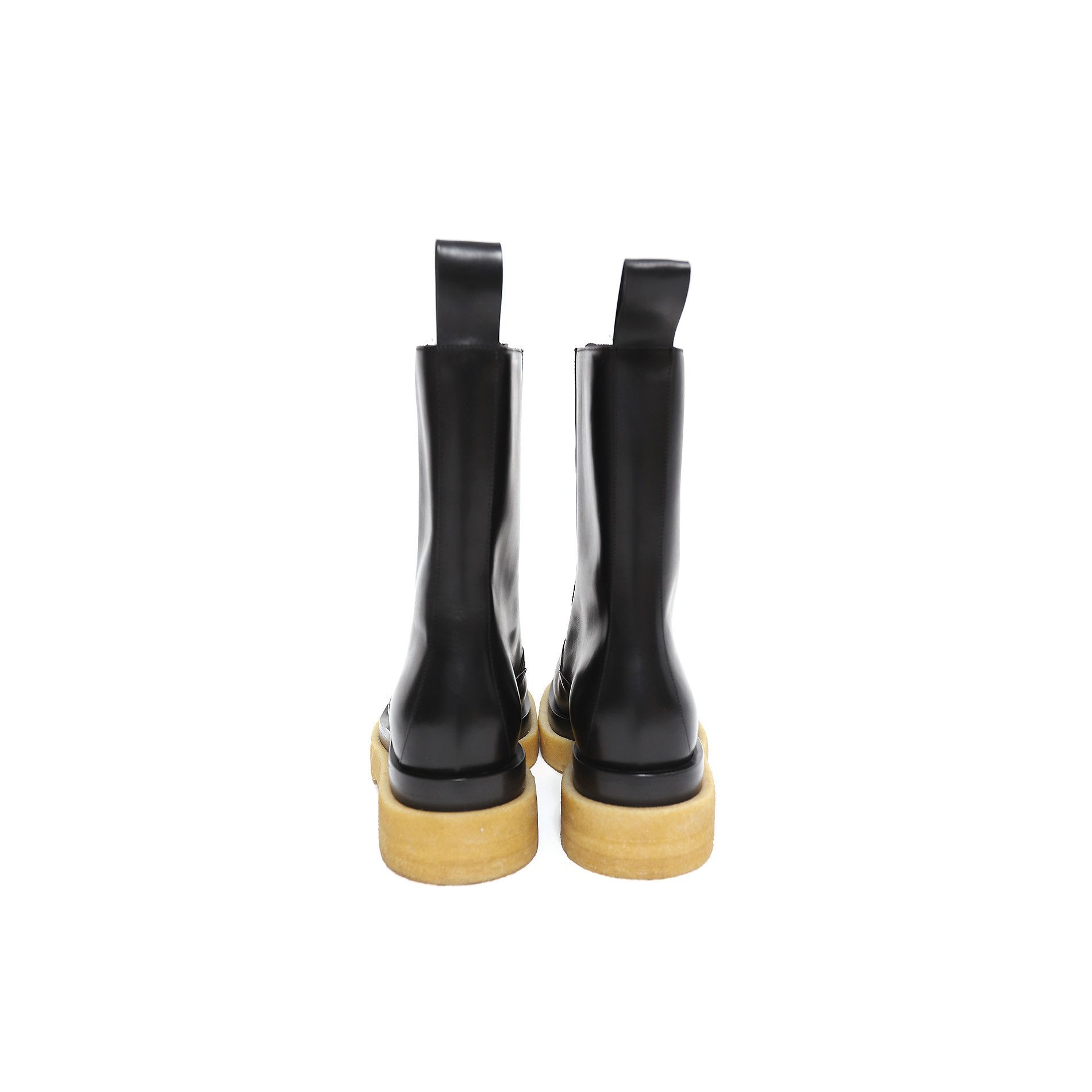Bottega Veneta by Daniel Lee Crepe Sole Black Laced Lug Boots Size US 11 / EU 44 - 4 Thumbnail