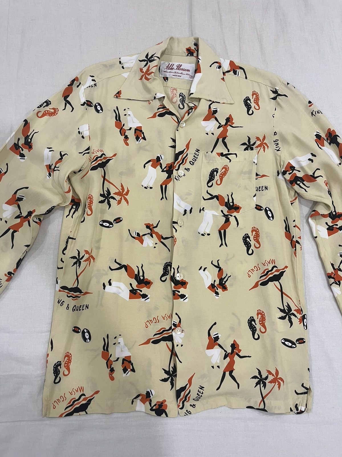 Japanese Brand Aloha Blossom King & Queen Beige Size US S / EU 44-46 / 1 - 1 Thumbnail