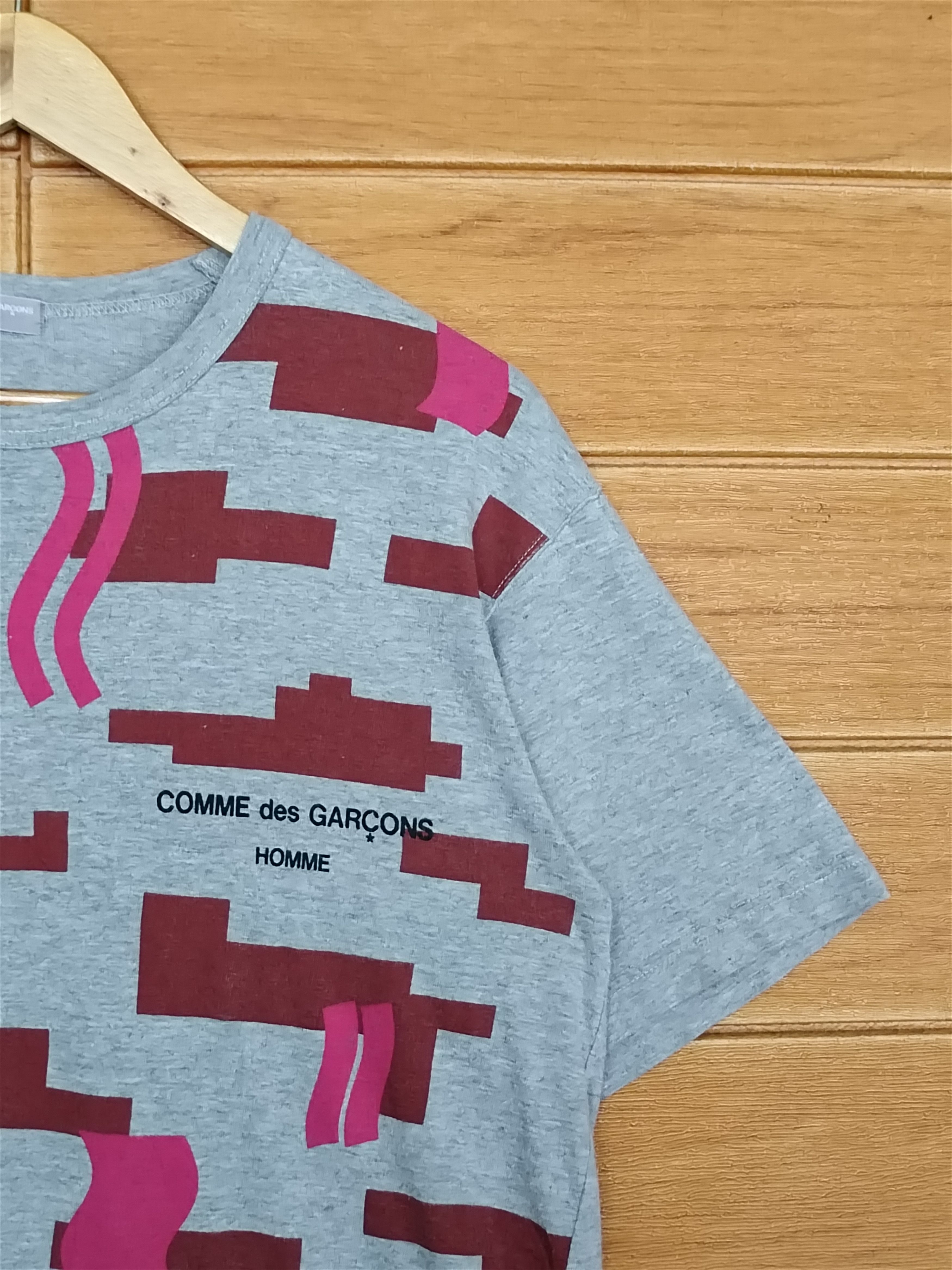 Comme des Garcons Homme Archive 2000s Comme Des Garcon Homme T-Shirt Nice Art Design Size US M / EU 48-50 / 2 - 6 Thumbnail