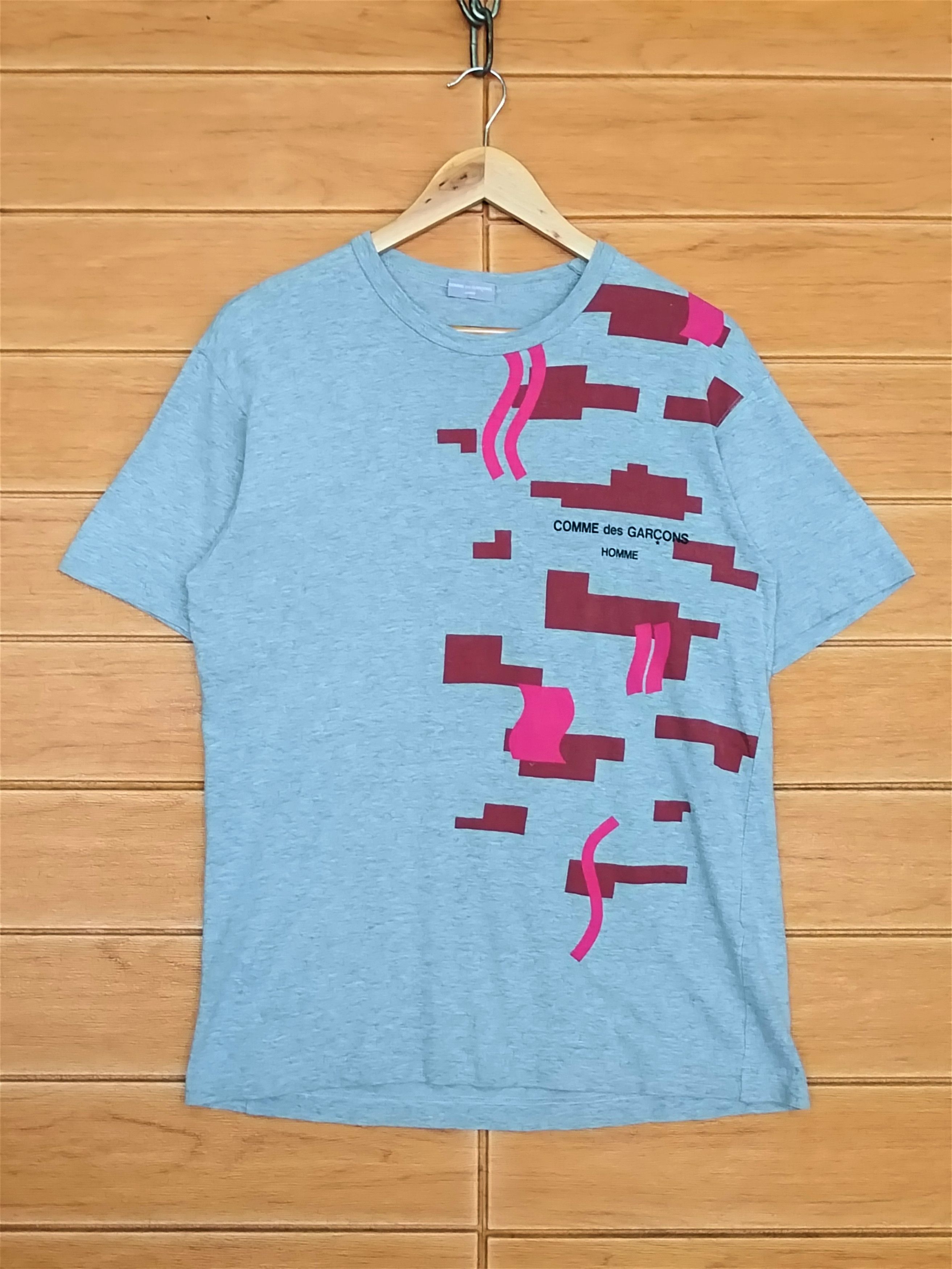 Comme des Garcons Homme Archive 2000s Comme Des Garcon Homme T-Shirt Nice Art Design Size US M / EU 48-50 / 2 - 2 Thumbnail
