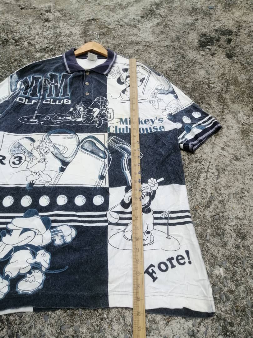 Disney × Mickey Mouse × Vintage Disney Mickey Mouse Allover Print Polo Shirt Size US L / EU 52-54 / 3 - 5 Thumbnail