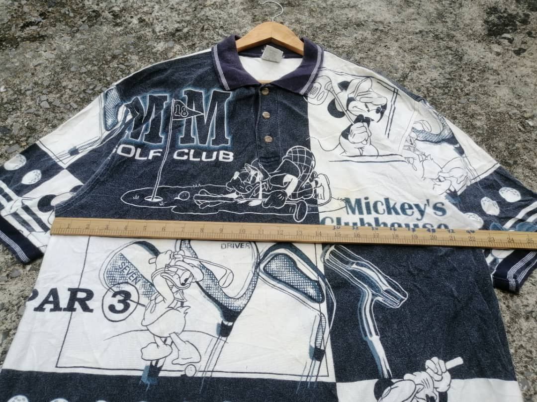 Disney × Mickey Mouse × Vintage Disney Mickey Mouse Allover Print Polo Shirt Size US L / EU 52-54 / 3 - 6 Thumbnail