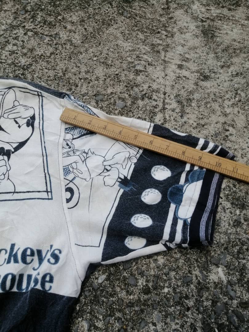 Disney × Mickey Mouse × Vintage Disney Mickey Mouse Allover Print Polo Shirt Size US L / EU 52-54 / 3 - 4 Thumbnail