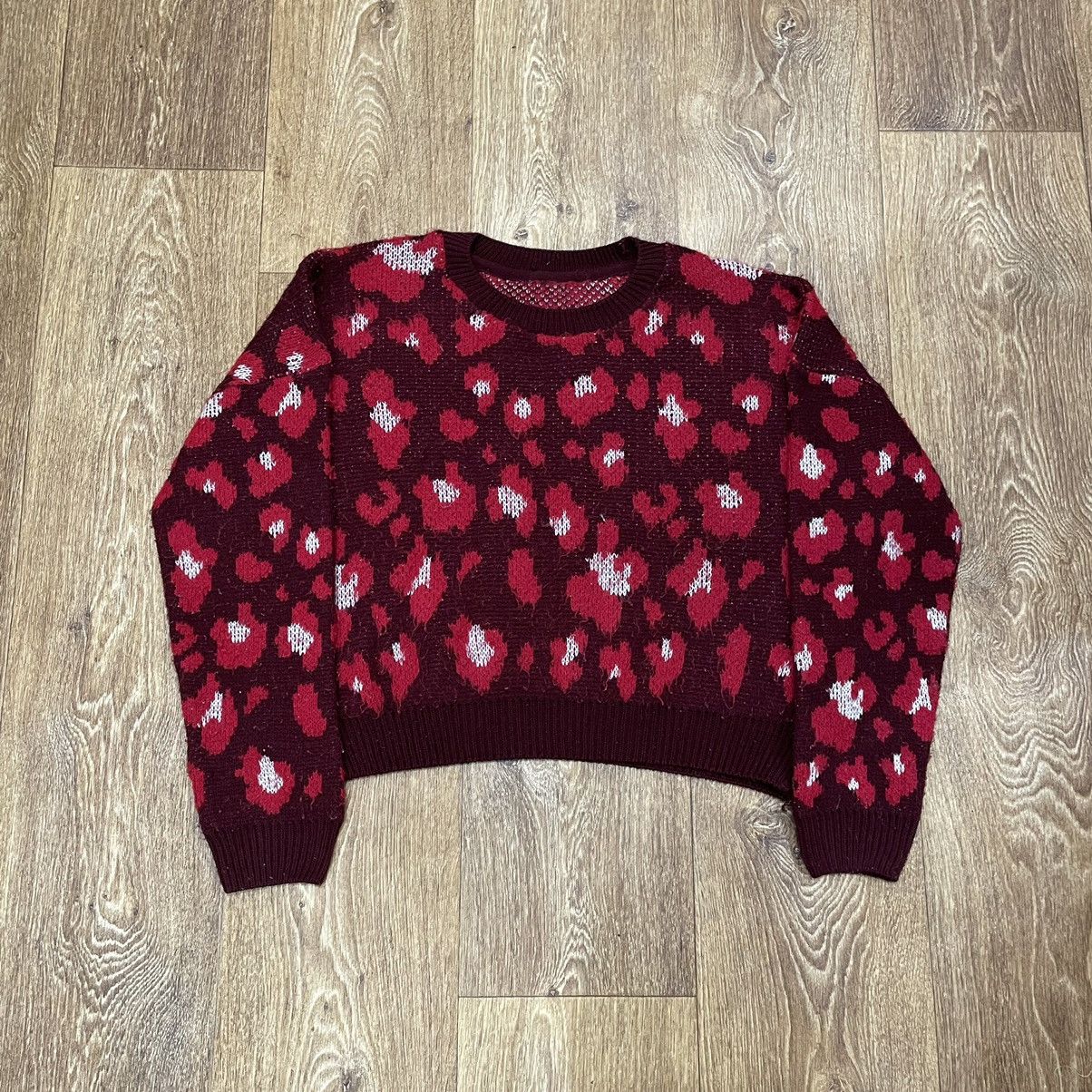 Vintage Vintage Y2K Floral All Over Print Crop Sweater Rave Baggy S Size US S / EU 44-46 / 1 - 1 Thumbnail
