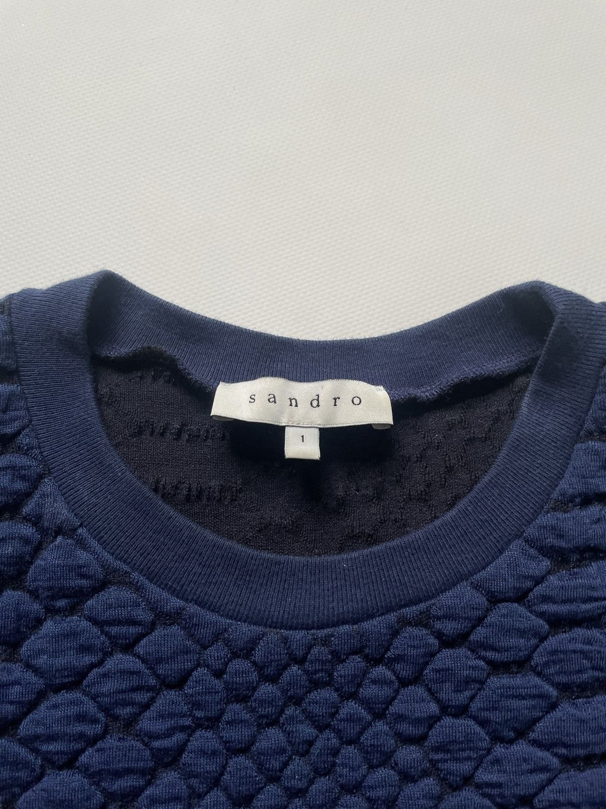 Sandro Sandro blue sweatshirt women’s size 1 Size M / US 6-8 / IT 42-44 - 2 Thumbnail