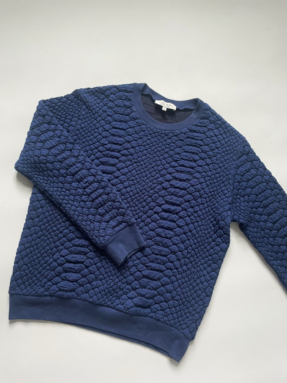 Sandro Sandro blue sweatshirt women’s size 1 Size M / US 6-8 / IT 42-44 - 1 Thumbnail