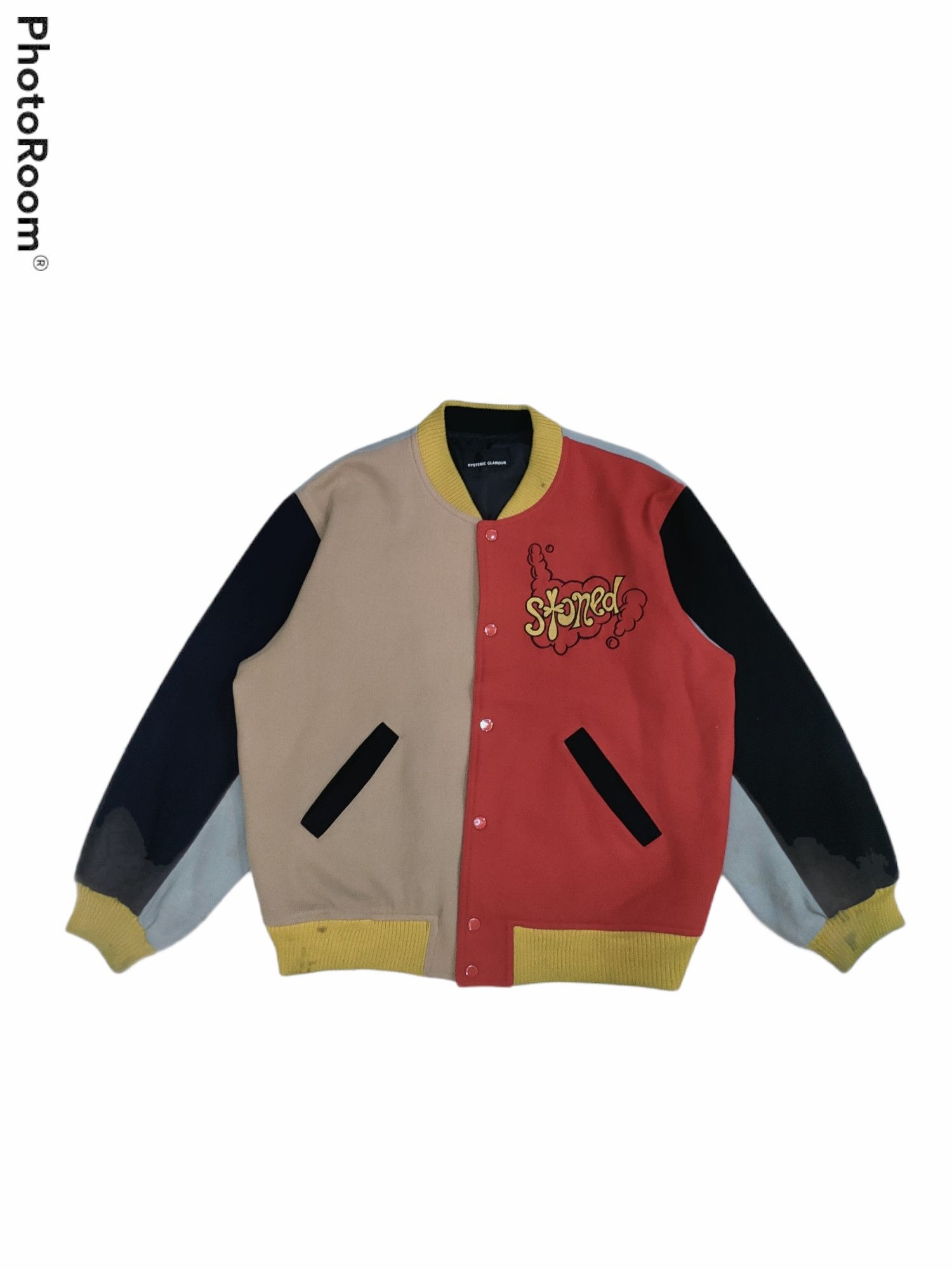 Hysteric Glamour HYSTERIC LOVE QUEENS STONED WOOL VARSITY JACKET Size US L / EU 52-54 / 3 - 1 Thumbnail
