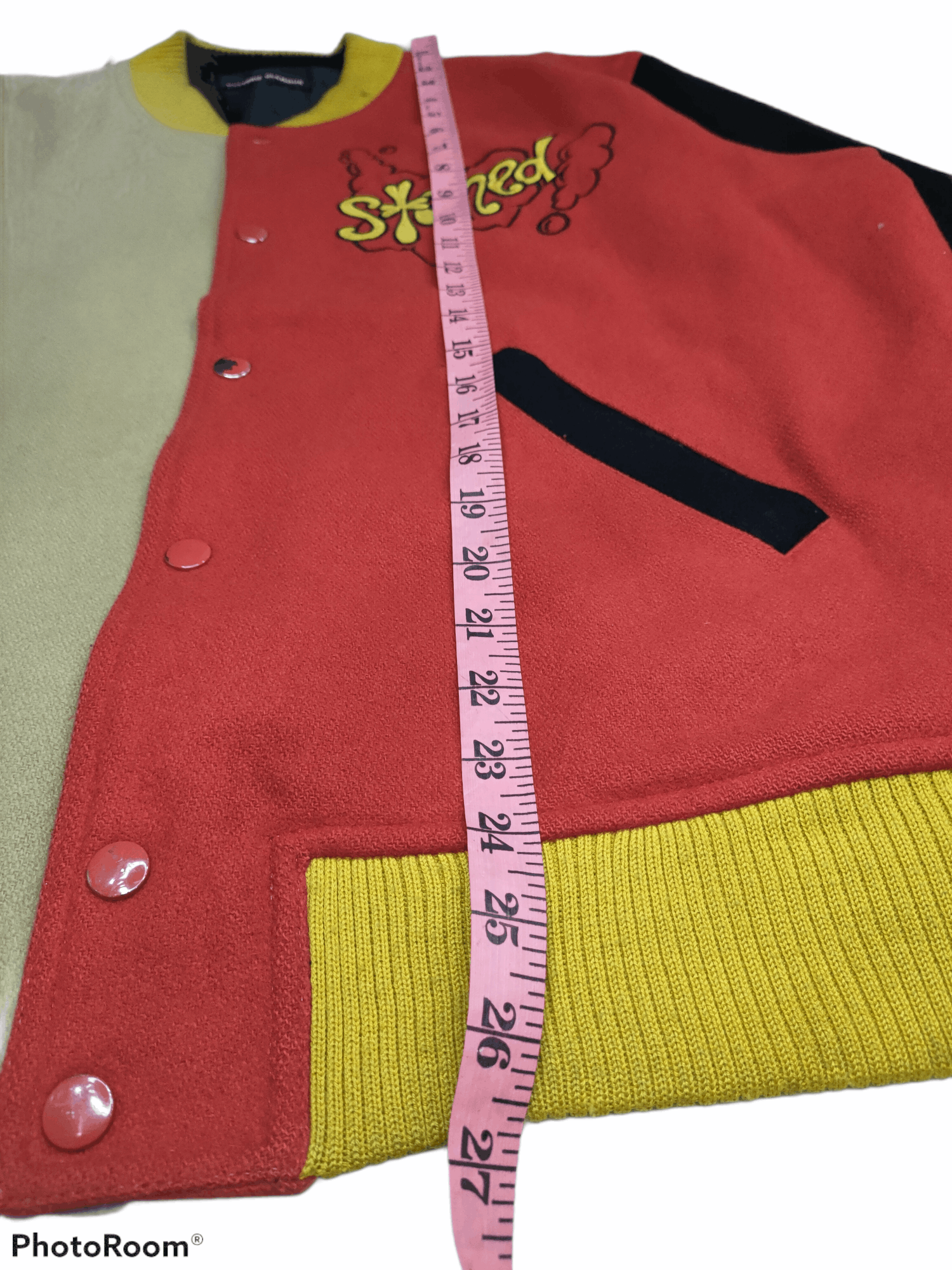 Hysteric Glamour HYSTERIC LOVE QUEENS STONED WOOL VARSITY JACKET Size US L / EU 52-54 / 3 - 14 Thumbnail