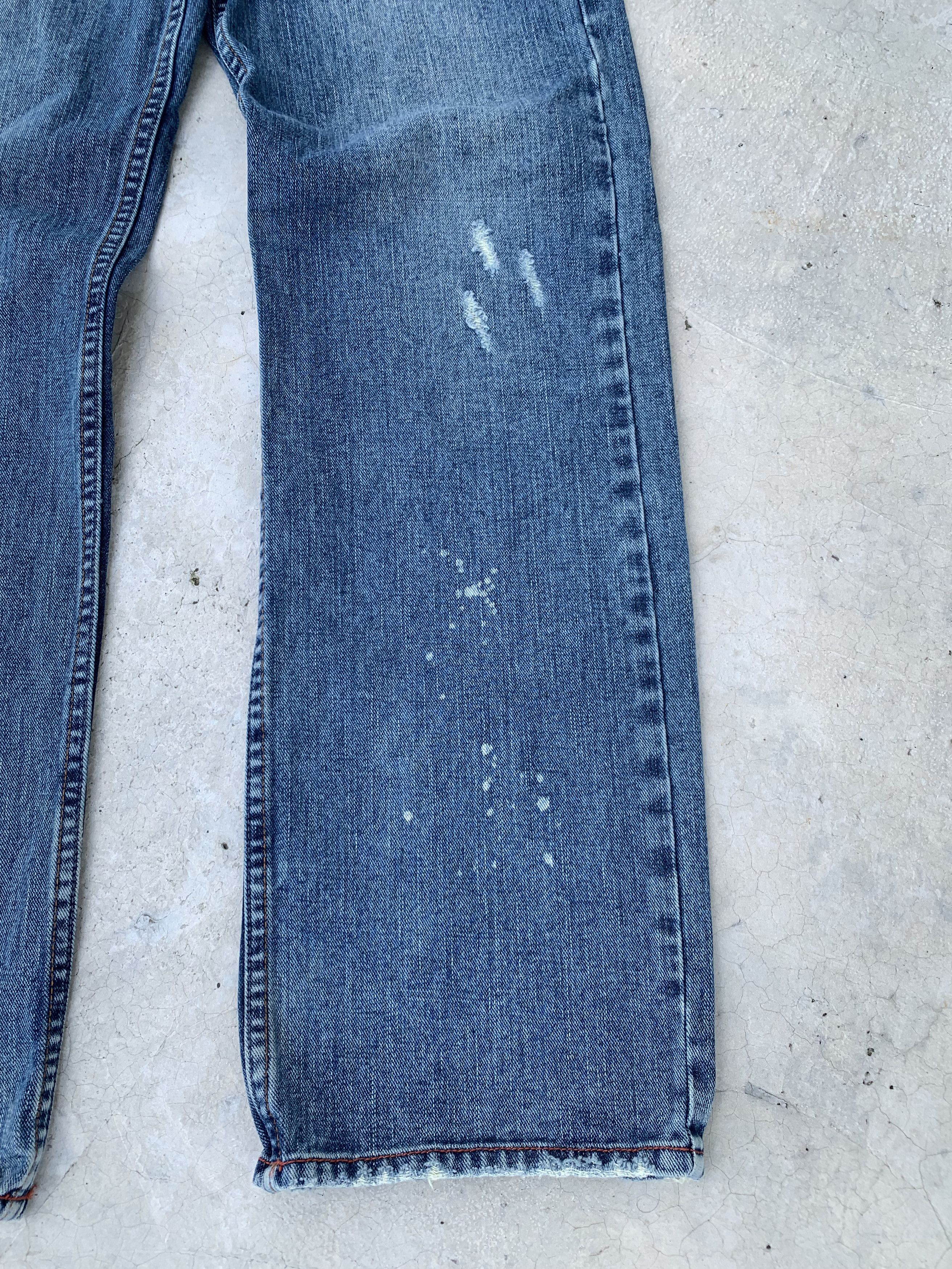 Japanese Brand Vintage Nylaus Light Distressed Painter Denim Jeans Size US 32 / EU 48 - 5 Thumbnail