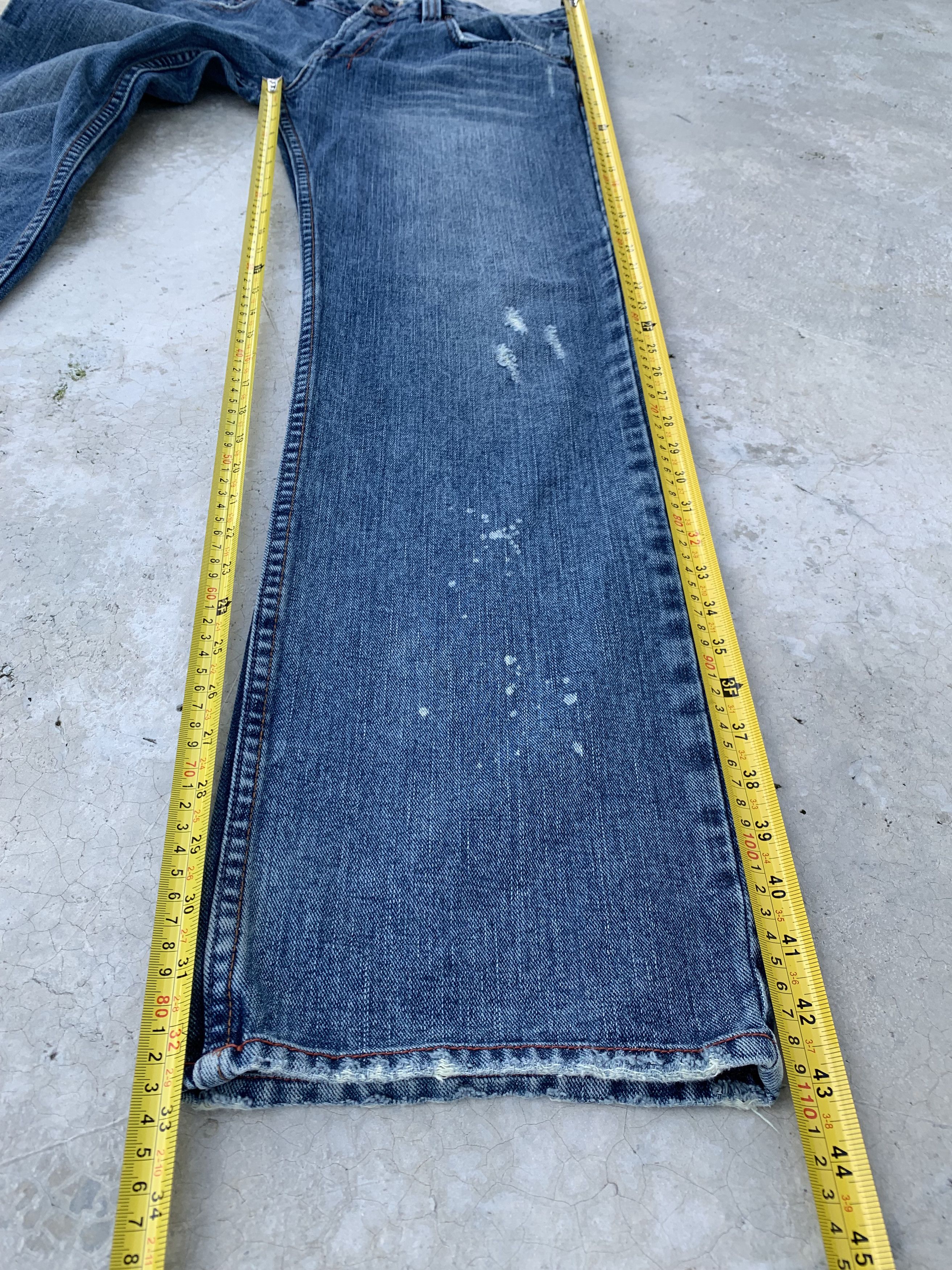 Japanese Brand Vintage Nylaus Light Distressed Painter Denim Jeans Size US 32 / EU 48 - 8 Thumbnail