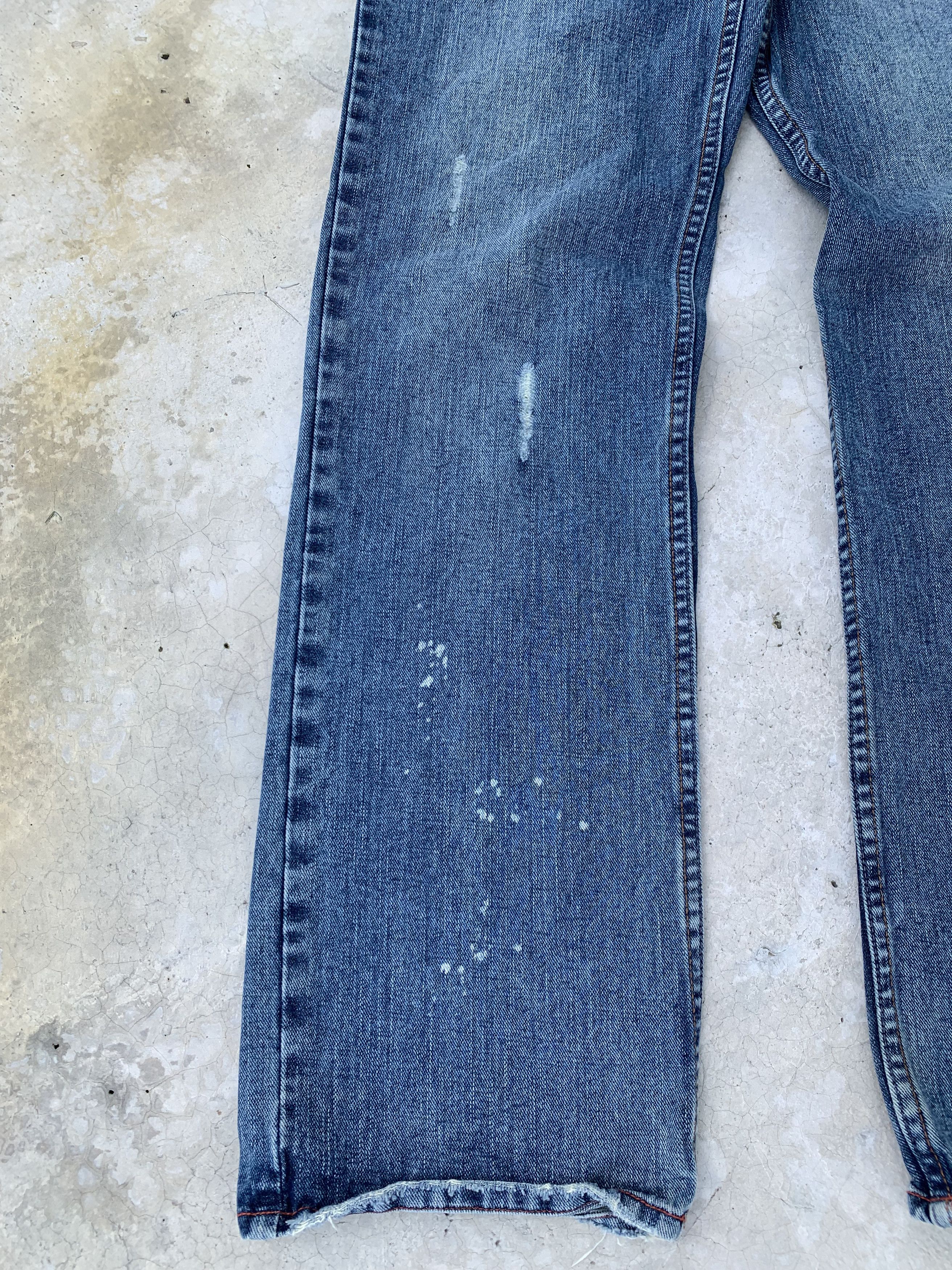 Japanese Brand Vintage Nylaus Light Distressed Painter Denim Jeans Size US 32 / EU 48 - 6 Thumbnail