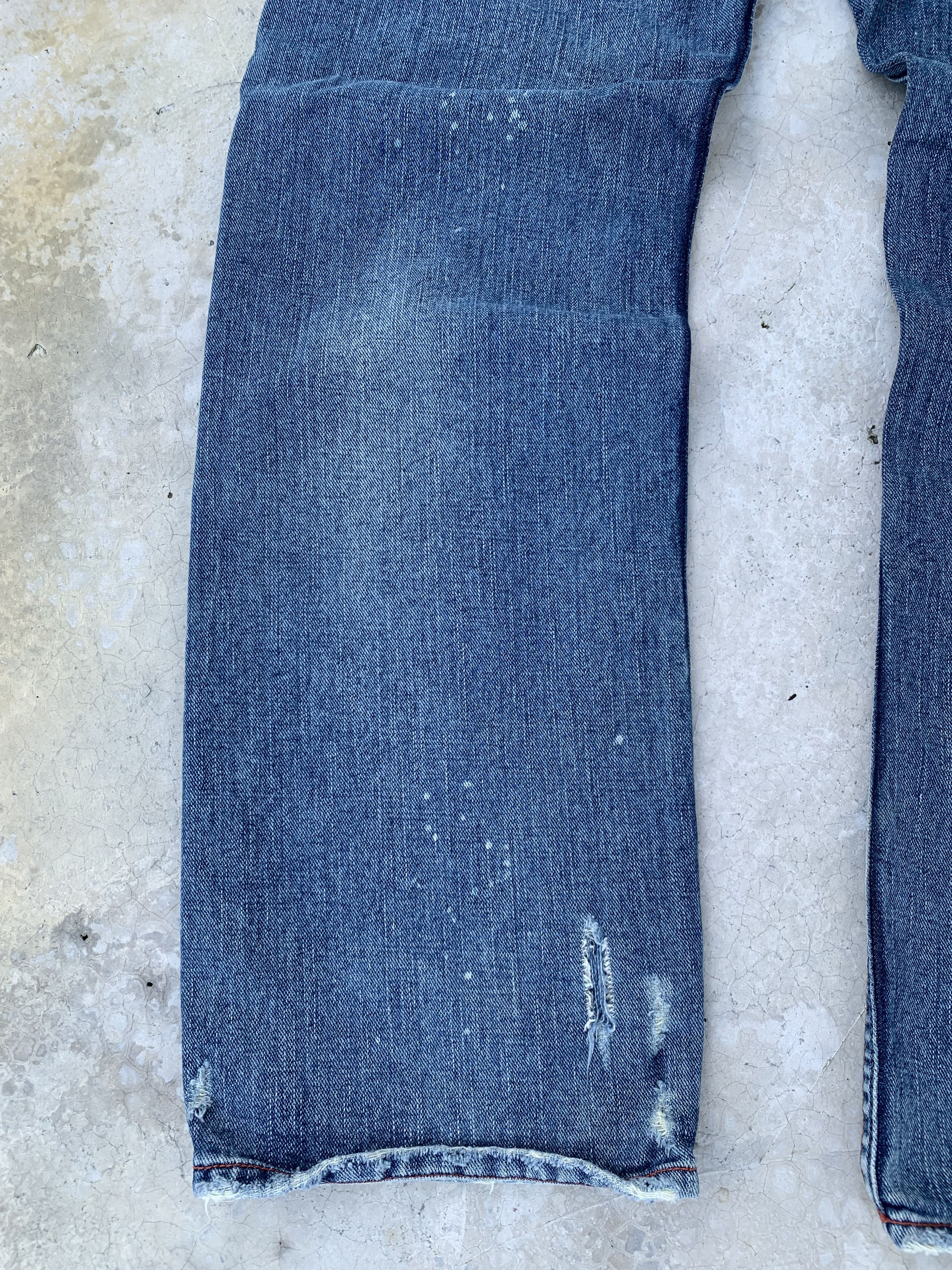 Japanese Brand Vintage Nylaus Light Distressed Painter Denim Jeans Size US 32 / EU 48 - 14 Thumbnail
