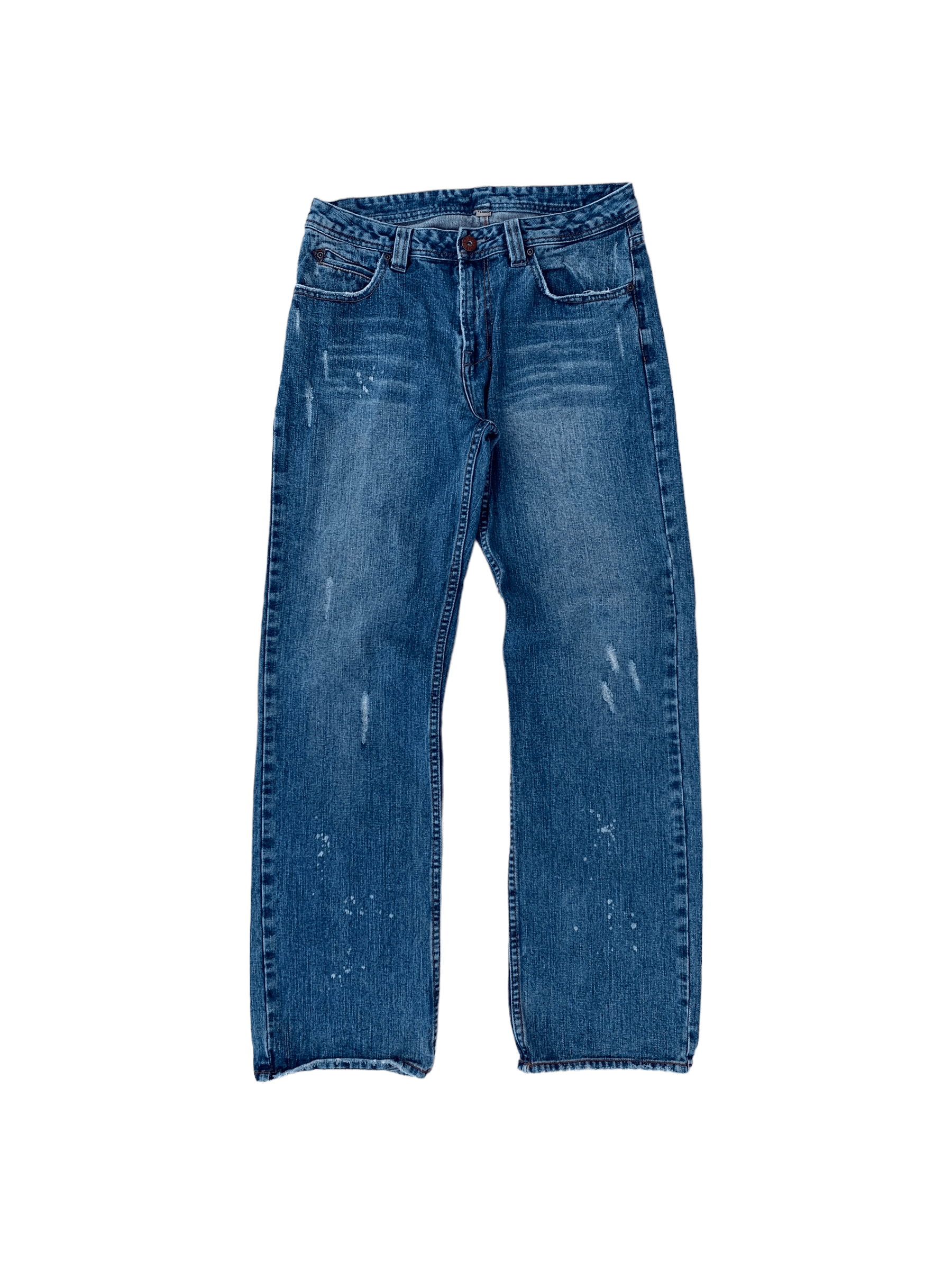 Japanese Brand Vintage Nylaus Light Distressed Painter Denim Jeans Size US 32 / EU 48 - 1 Thumbnail