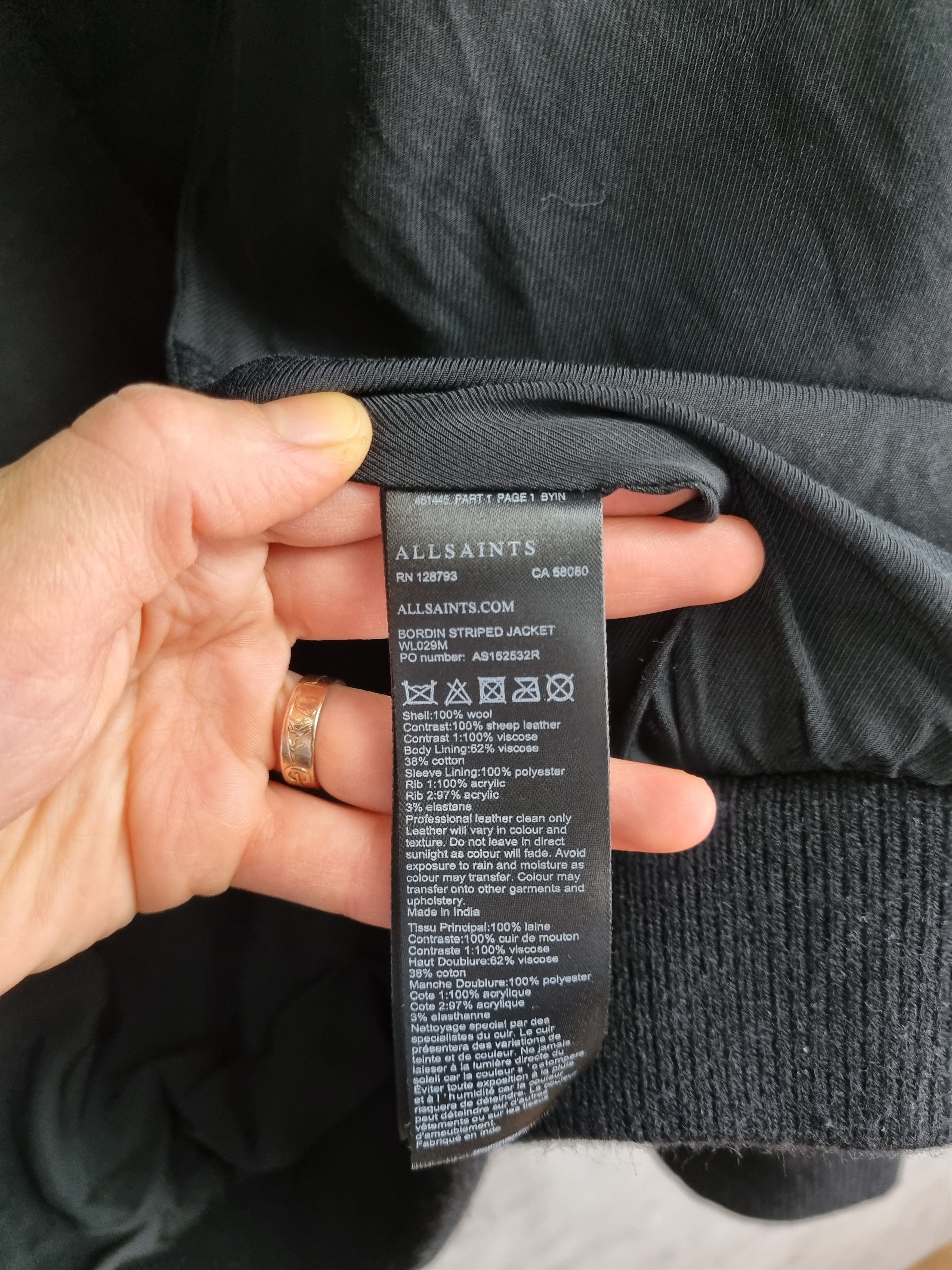 Allsaints × Japanese Brand 600$ Allsaints Bordin Teddy Jacket SAINT LAURENT Style Size US S / EU 44-46 / 1 - 9 Thumbnail