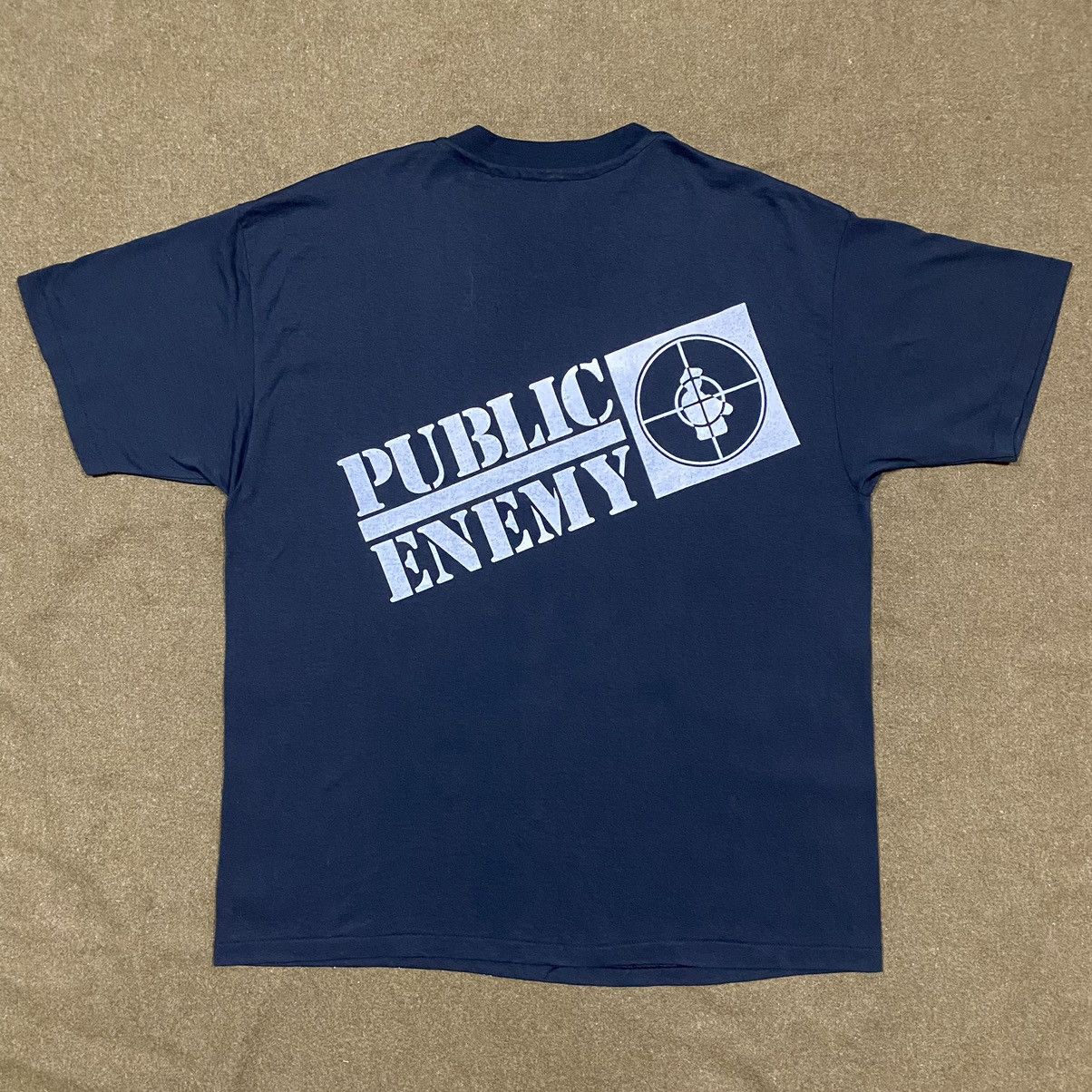Public Enemy VINTAGE 90S PUBLIC ENEMY HAND PRINT Size US XL / EU 56 / 4 - 2 Thumbnail