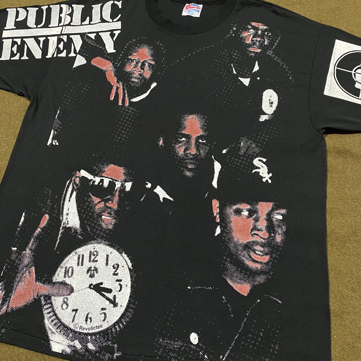 Public Enemy VINTAGE 90S PUBLIC ENEMY HAND PRINT Size US XL / EU 56 / 4 - 3 Thumbnail