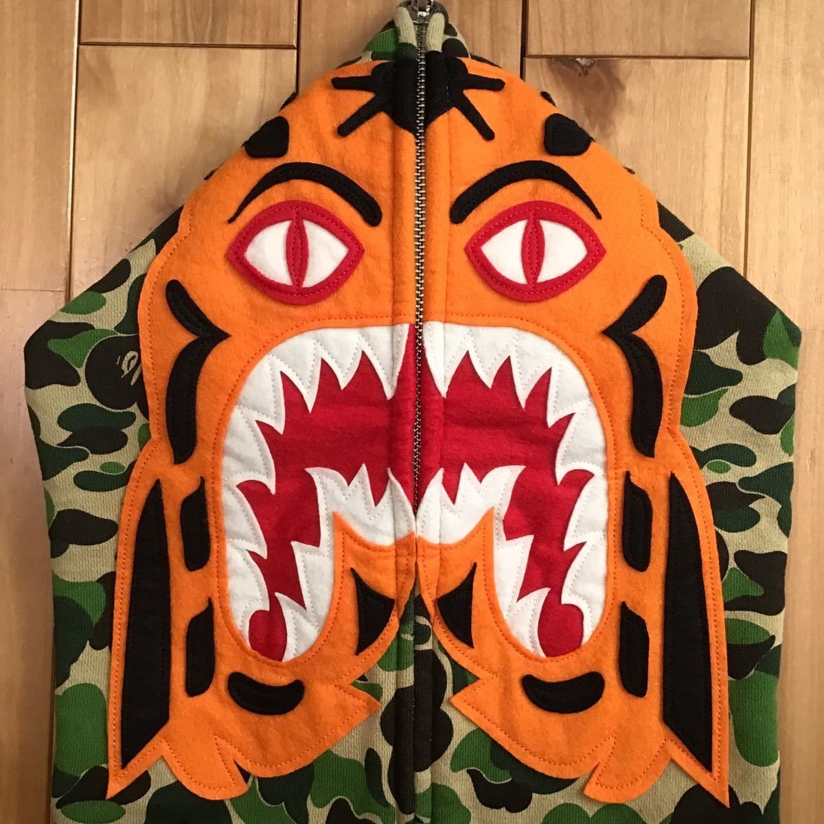 Bape BAPE ABC camo green tiger full zip hoodie a bathing ape Size US XL / EU 56 / 4 - 3 Thumbnail