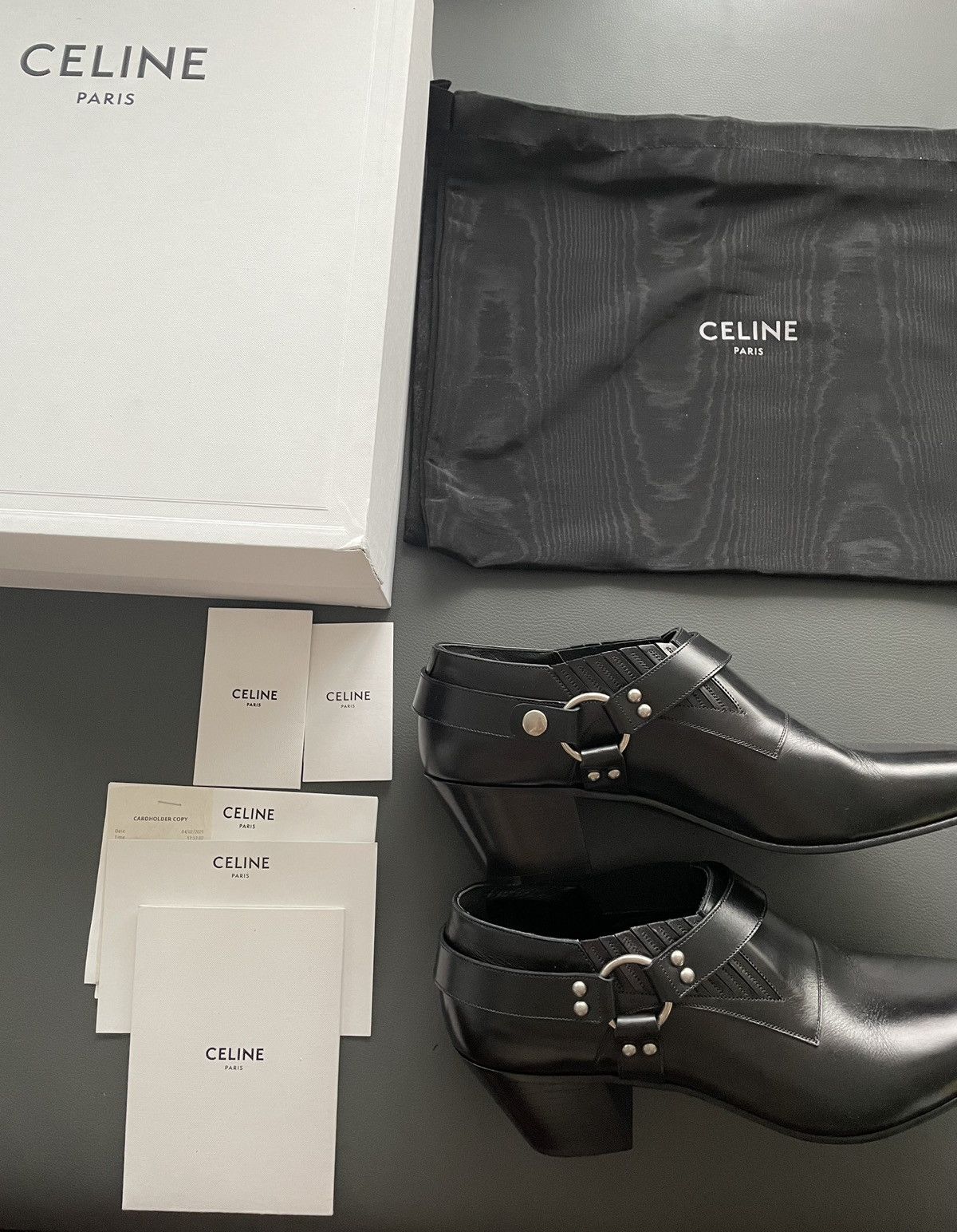 Celine × Hedi Slimane Celine Jacno Biker Boots by Hedi Slimane Super Runway Size US 9.5 / EU 42-43 - 13 Thumbnail