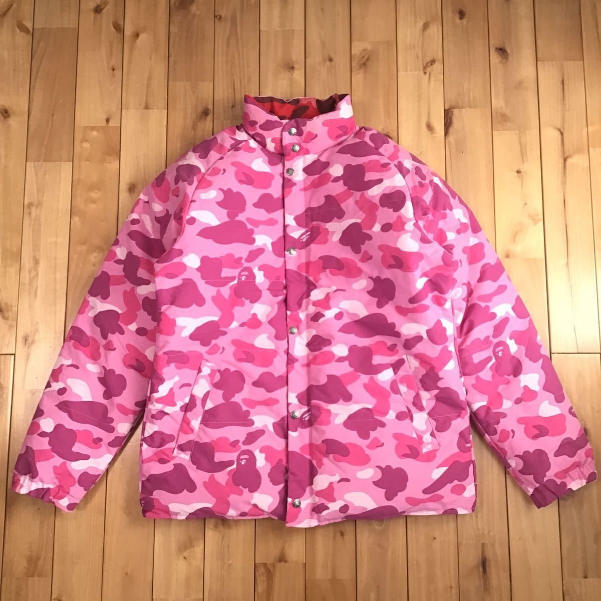 Bape 🔥Reversible🔥 Down jacket pink camo × red camo BAPE ape Size US L / EU 52-54 / 3 - 2 Thumbnail