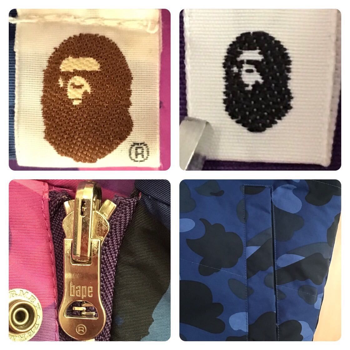 Bape 🔥Reversible🔥 down jacket purple camo × blue camo BAPE ape Size US L / EU 52-54 / 3 - 10 Thumbnail