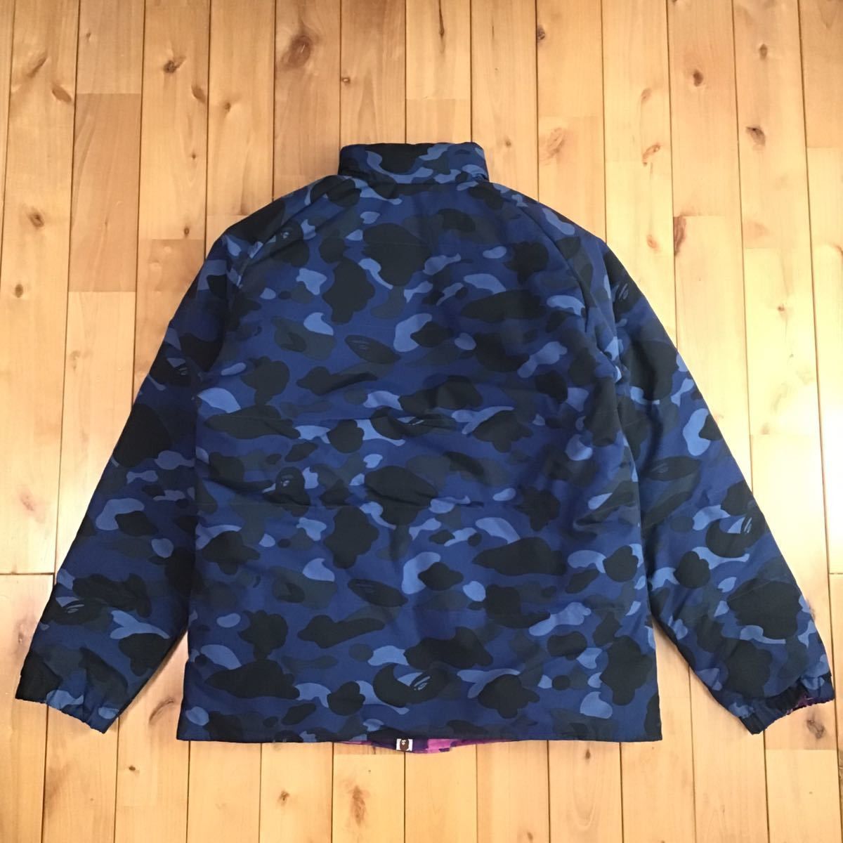Bape 🔥Reversible🔥 down jacket purple camo × blue camo BAPE ape Size US L / EU 52-54 / 3 - 6 Thumbnail