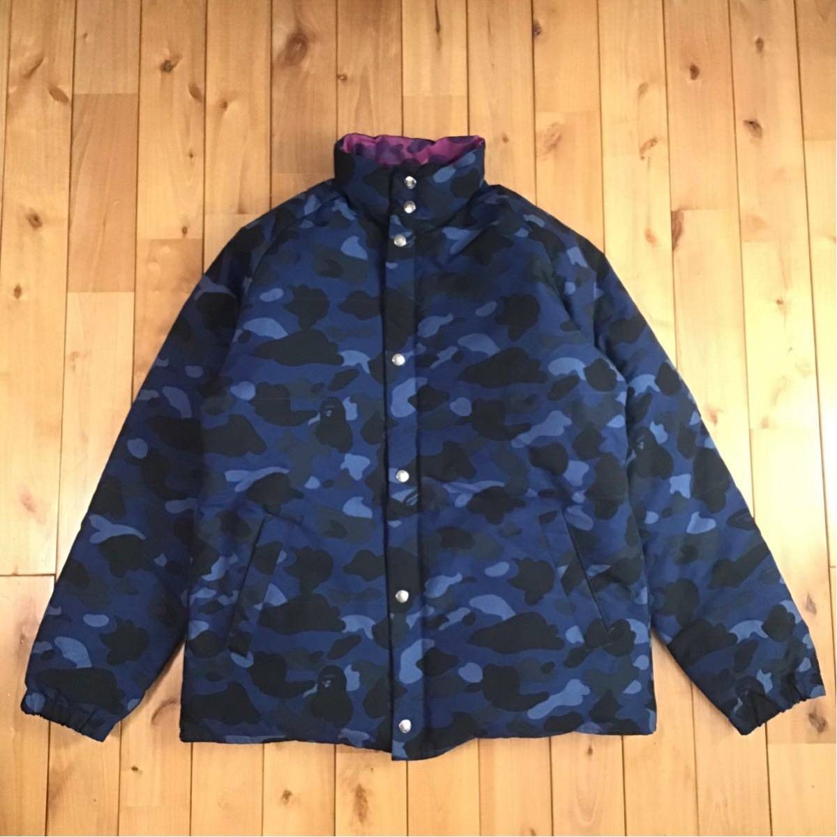 Bape 🔥Reversible🔥 down jacket purple camo × blue camo BAPE ape Size US L / EU 52-54 / 3 - 5 Thumbnail