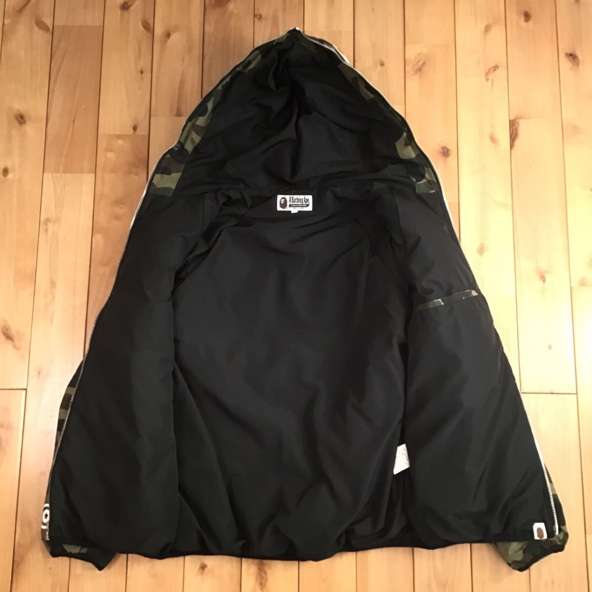 Bape Shark BAPE full zip hoodie batting jacket 1st camo green Size US S / EU 44-46 / 1 - 3 Thumbnail