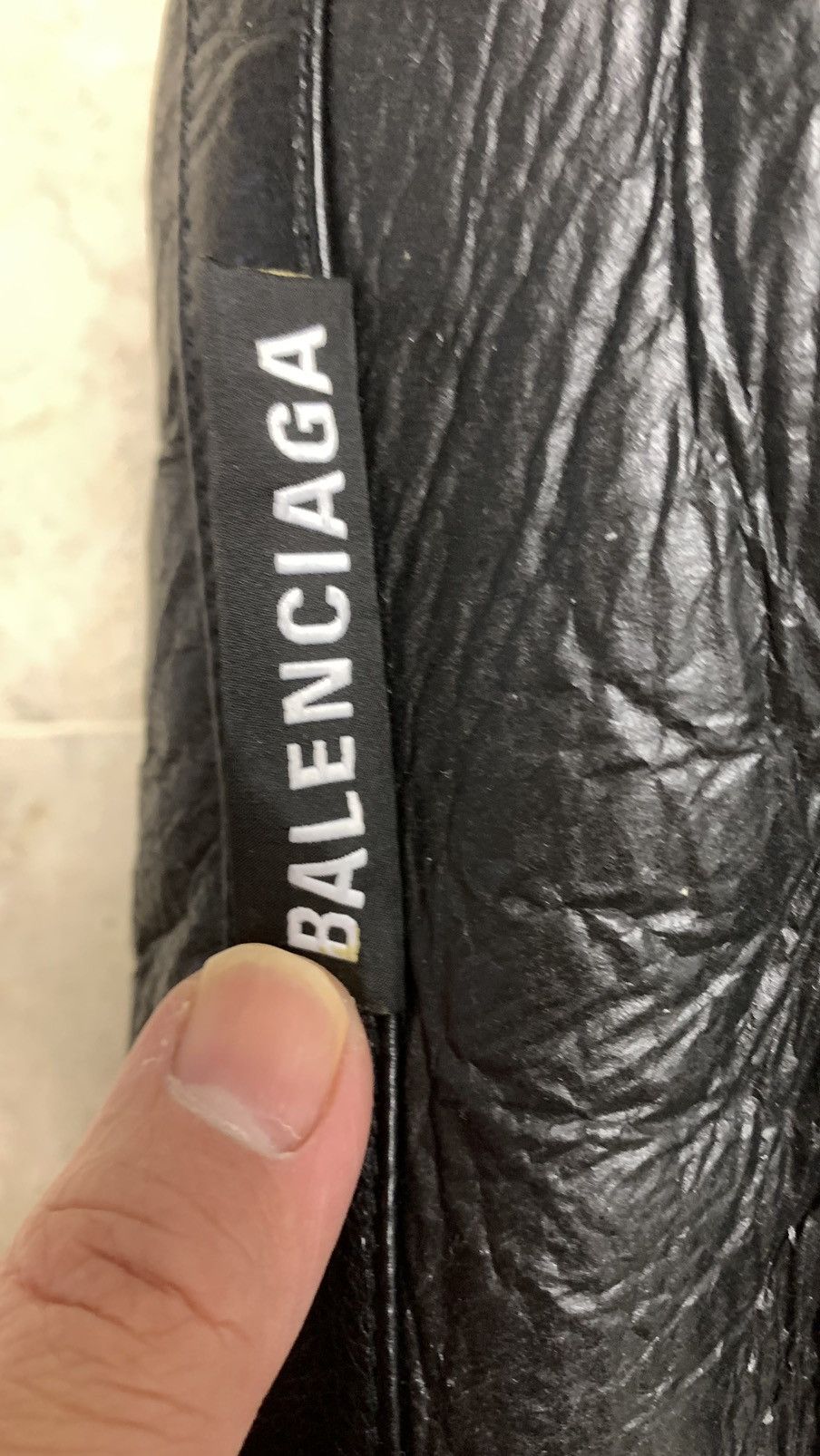 Balenciaga Balenciaga 18AW oversize leather bomber jacket Size US XXL / EU 58 / 5 - 15 Thumbnail