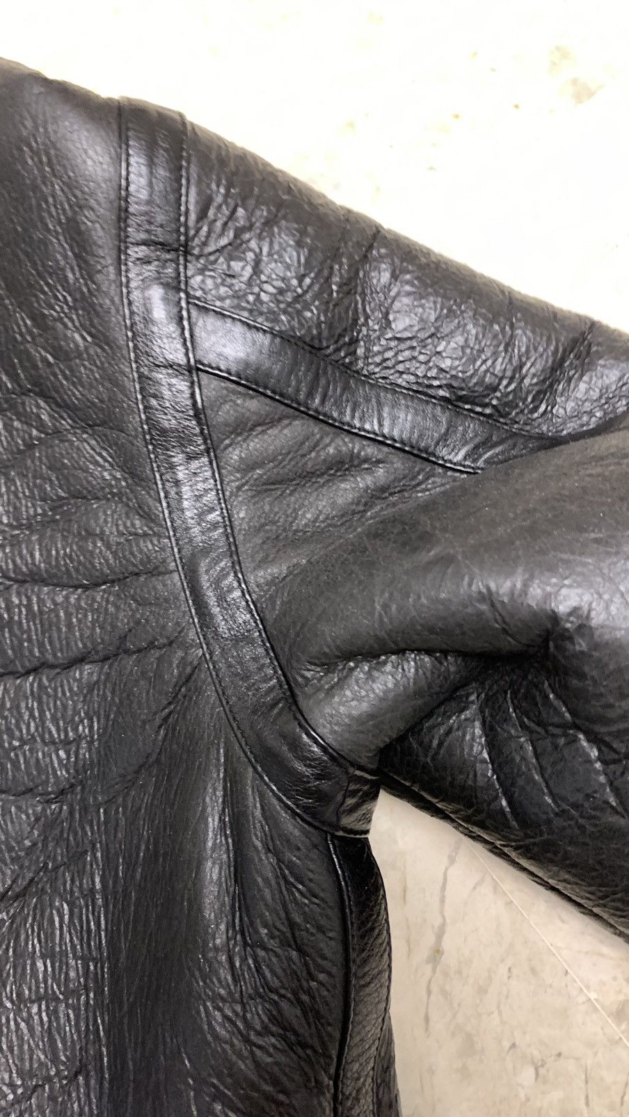 Balenciaga Balenciaga 18AW oversize leather bomber jacket Size US XXL / EU 58 / 5 - 25 Thumbnail