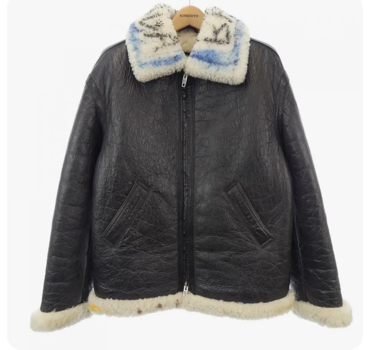 Balenciaga Balenciaga 18AW oversize leather bomber jacket Size US XXL / EU 58 / 5 - 1 Thumbnail