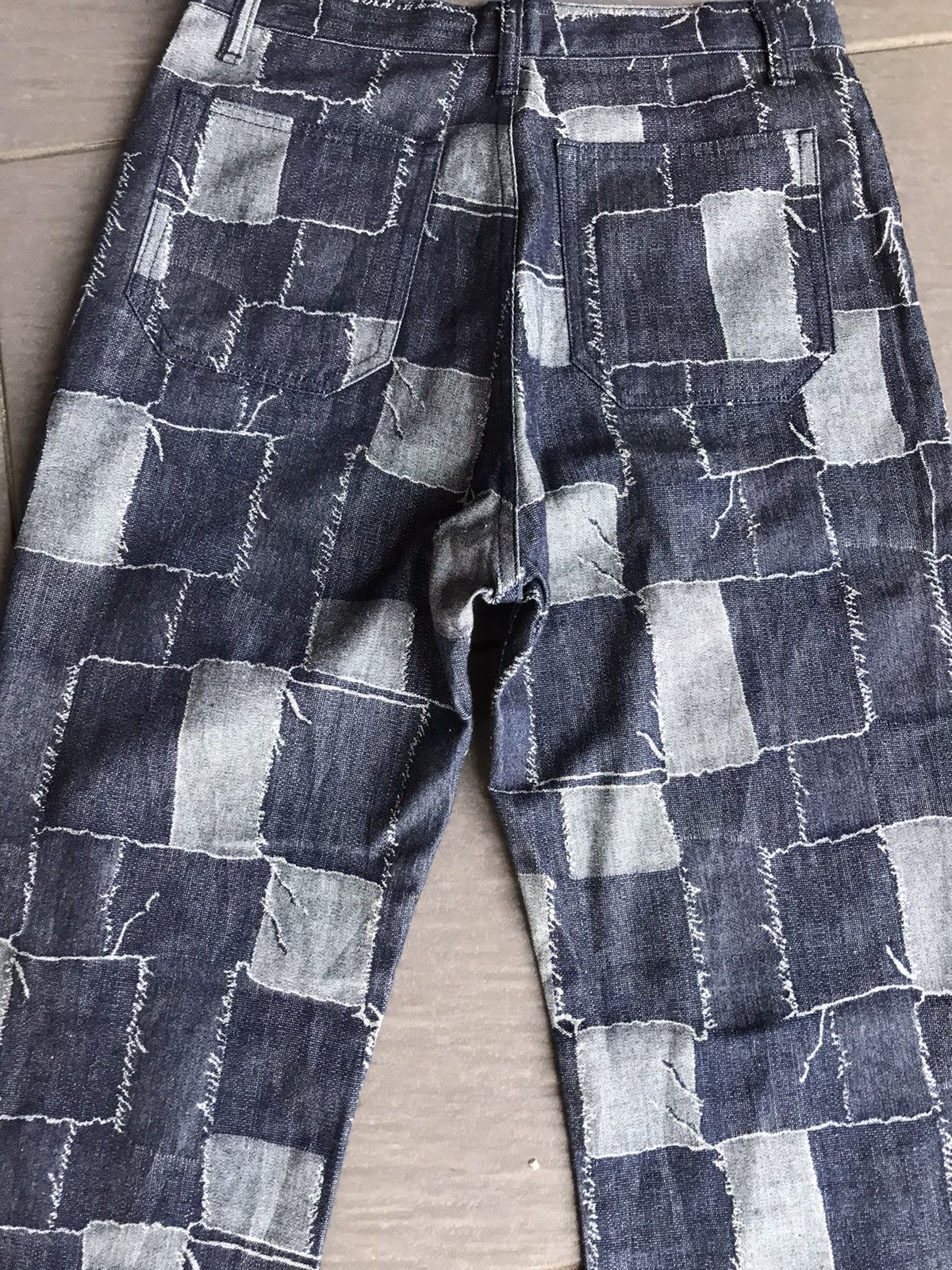 Hysteric Glamour Flare jeans patchwork denim Japan 🇯🇵 boot cut vintage Size US 29 - 4 Thumbnail