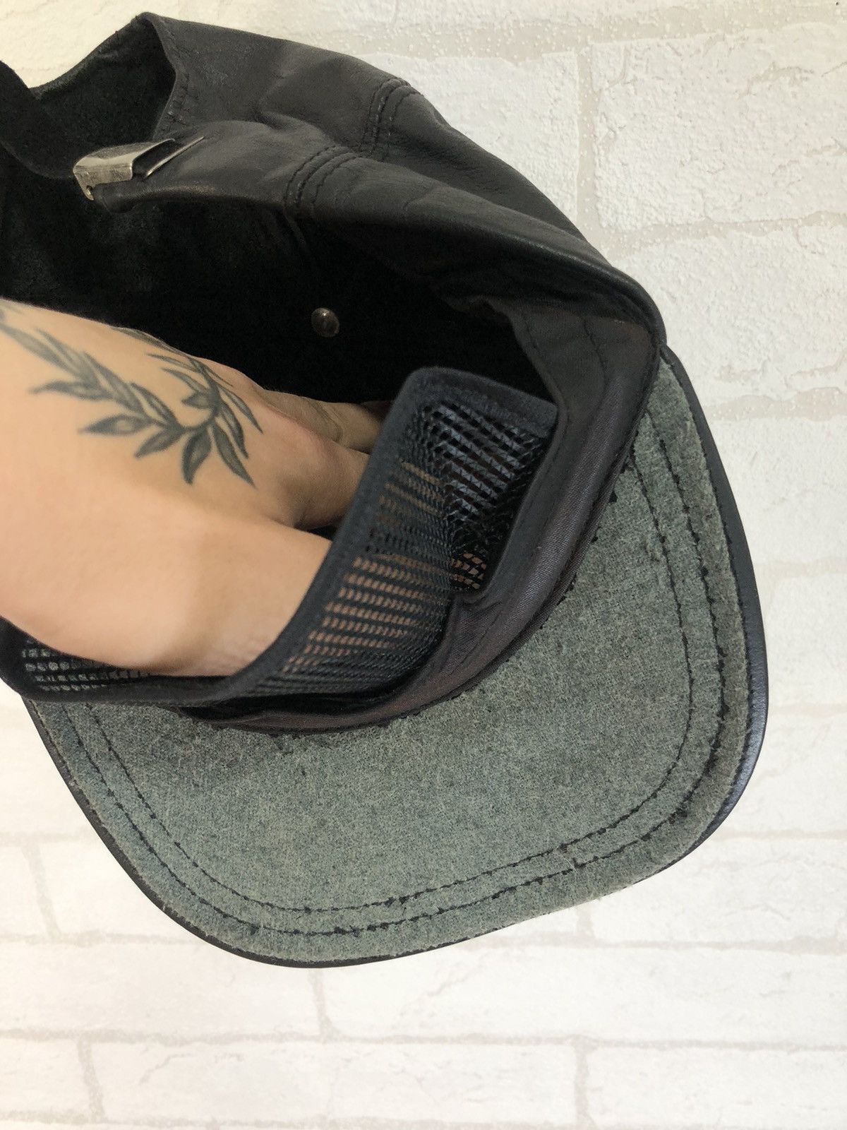 Genuine Leather × Harley Davidson × Vintage vintage Harley Davidson hat simulated leather racing embroid Size ONE SIZE - 4 Thumbnail