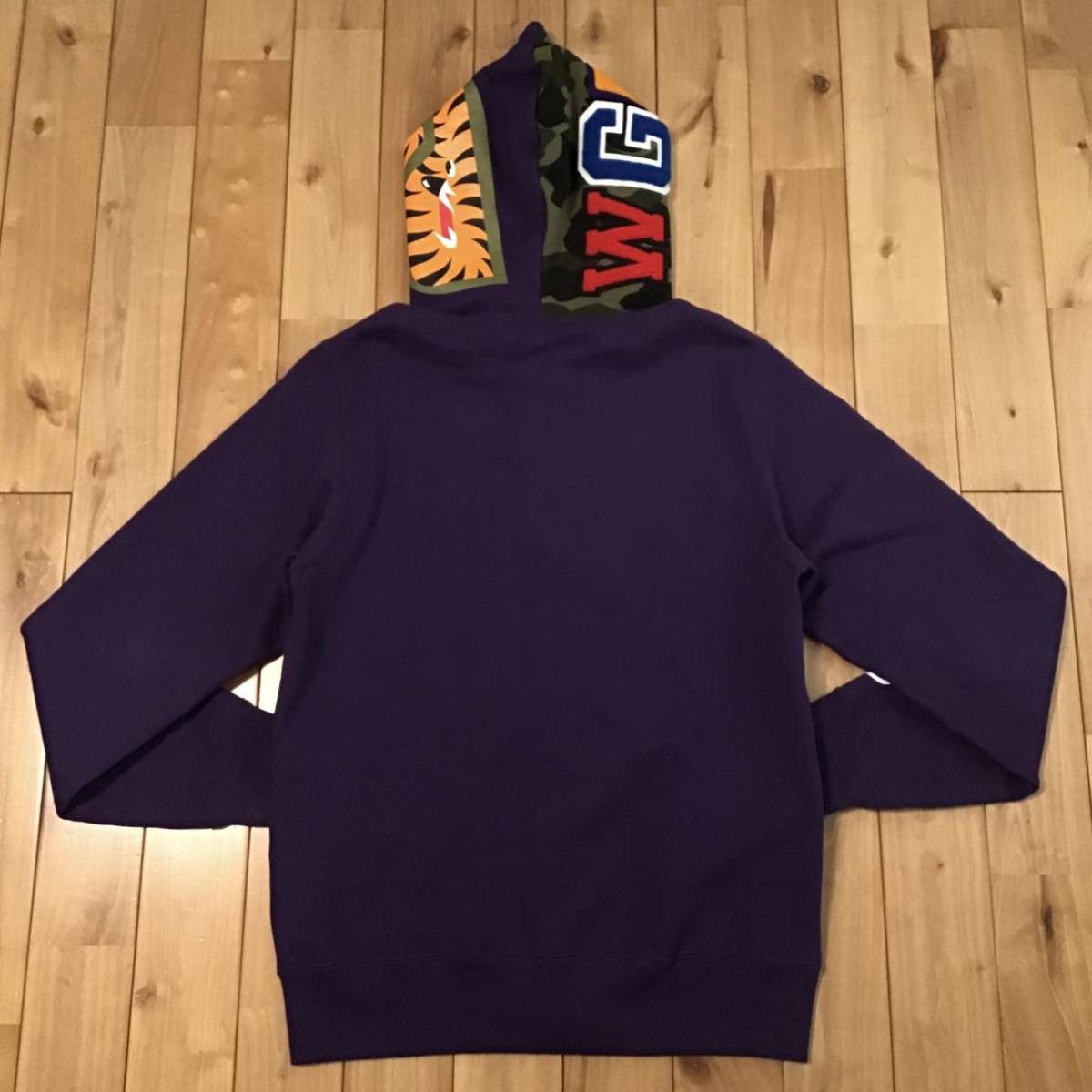 Bape BAPE purple × 1st camo green shark full zip hoodie ape Size US M / EU 48-50 / 2 - 2 Thumbnail