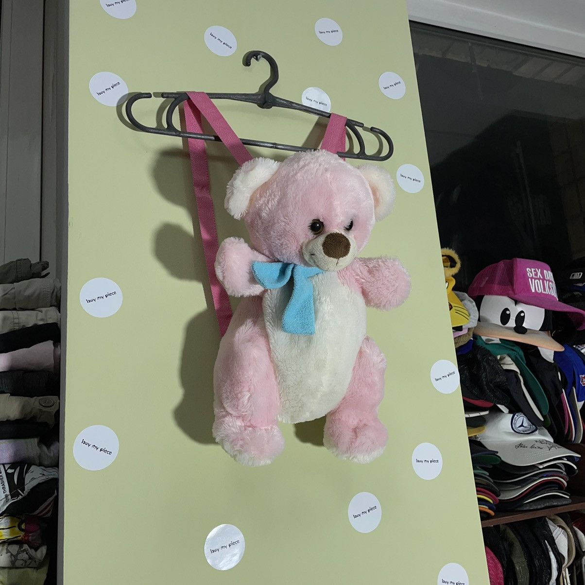 Vintage Vintage Y2K Japanese Pink Plush Bear Stuffed Toy Keychain OS Size ONE SIZE - 3 Thumbnail