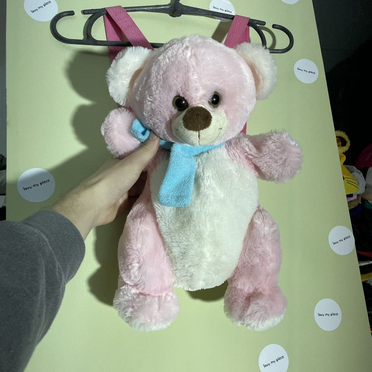 Vintage Vintage Y2K Japanese Pink Plush Bear Stuffed Toy Keychain OS Size ONE SIZE - 5 Thumbnail