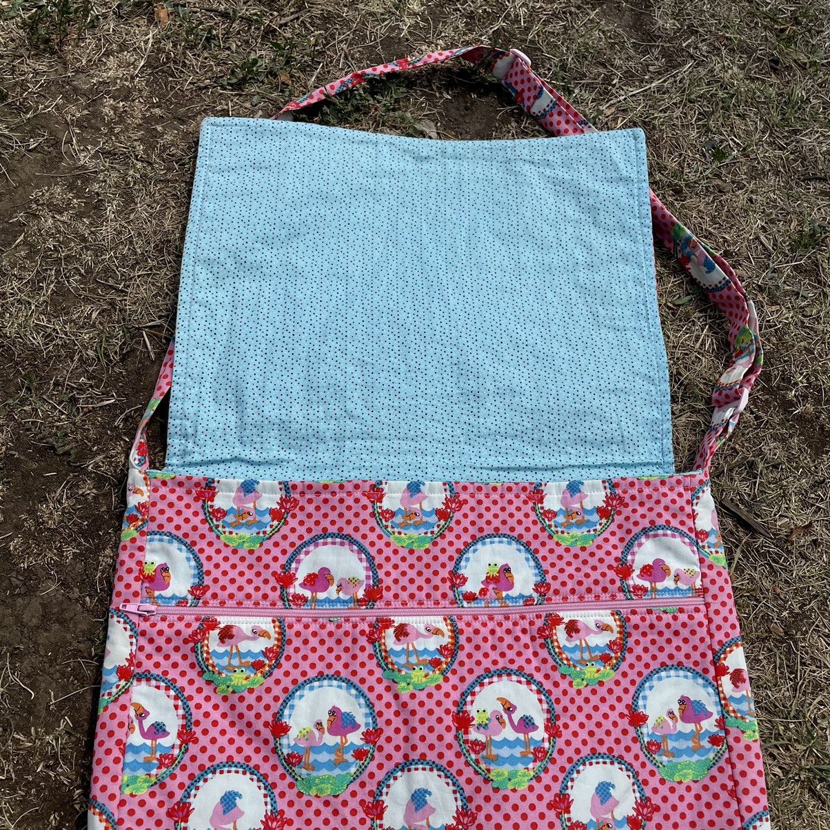 Vintage Vintage Y2K Pink Crossbody Bag All Over Print Coquette OS Size ONE SIZE - 2 Thumbnail