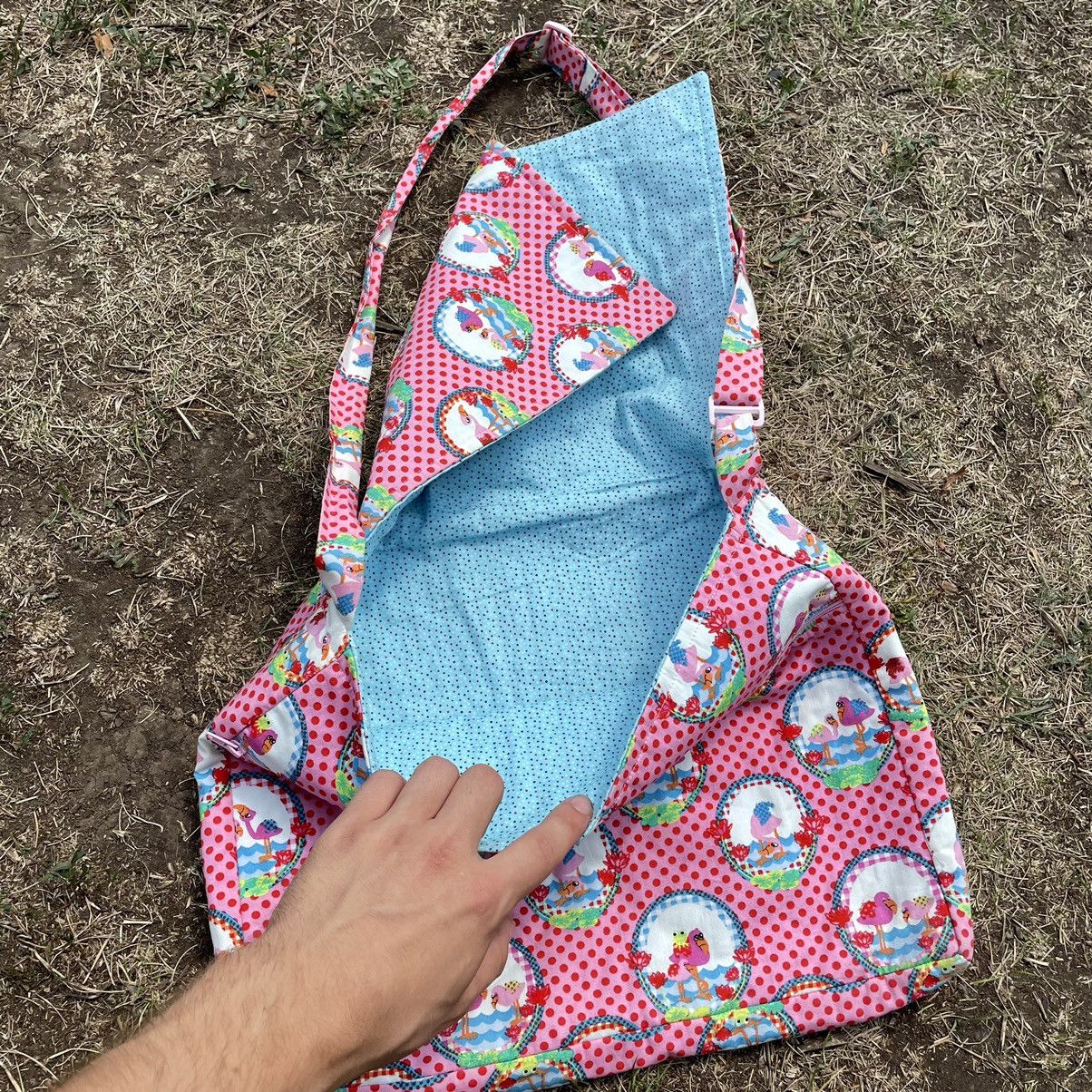 Vintage Vintage Y2K Pink Crossbody Bag All Over Print Coquette OS Size ONE SIZE - 5 Thumbnail