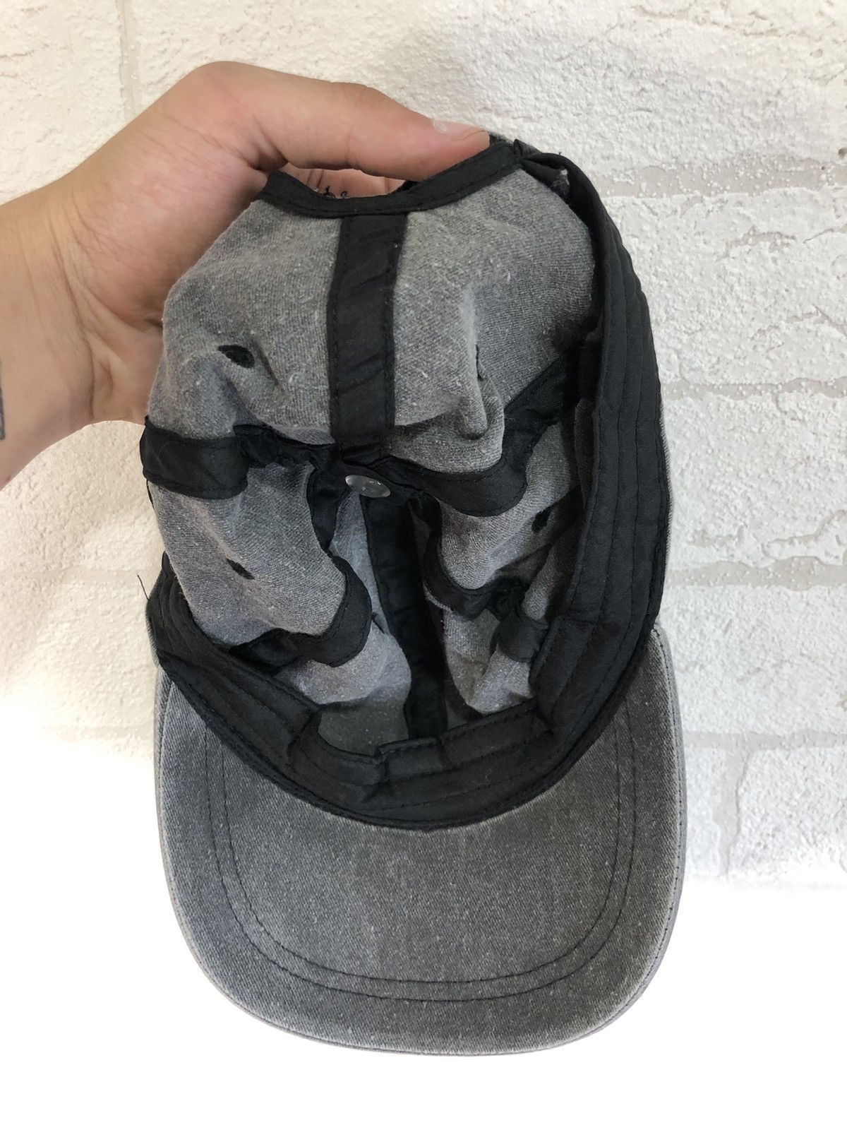 Japanese Brand × Vintage Vintage 90s Fire Baseball Cap Hat Striped Avant Gard Printed Size ONE SIZE - 7 Thumbnail