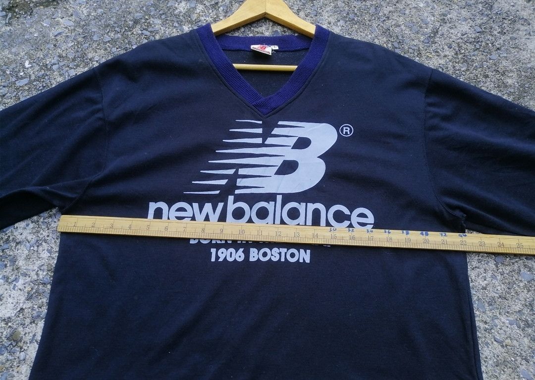 New Balance Vintage New Balance Longsleeve Stripe Shirt Size US L / EU 52-54 / 3 - 2 Thumbnail