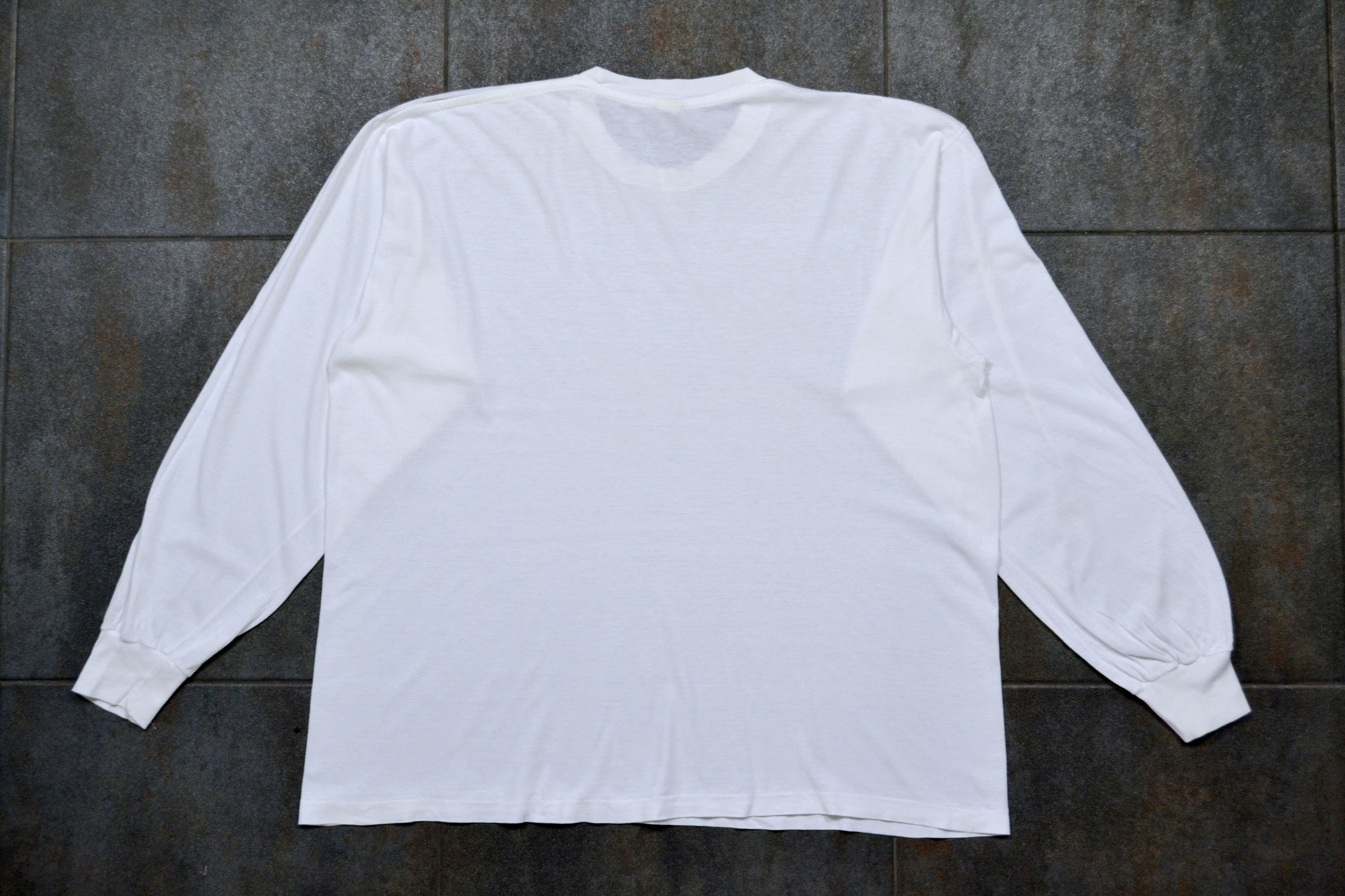 Champion × Vintage 80s Vintage Champion USA Logo White Long Sleeve T Shirt Size US XL / EU 56 / 4 - 9 Thumbnail