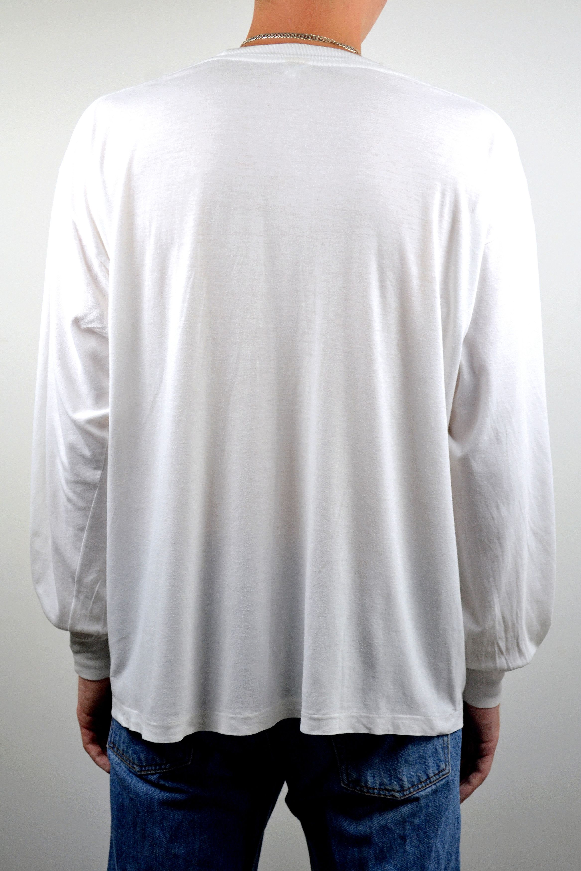 Champion × Vintage 80s Vintage Champion USA Logo White Long Sleeve T Shirt Size US XL / EU 56 / 4 - 3 Thumbnail