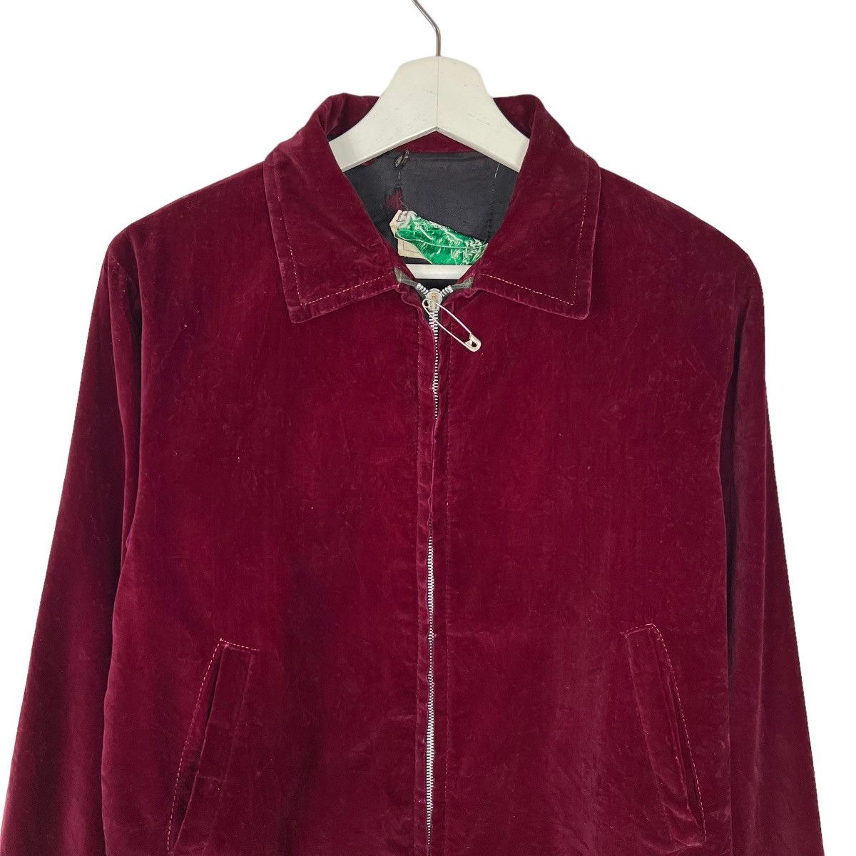 Vintage 🔥 VINTAGE 50s SPORTSMAN OUTWEAR VELVET BOMBER JACKET CROWN Size US M / EU 48-50 / 2 - 3 Thumbnail
