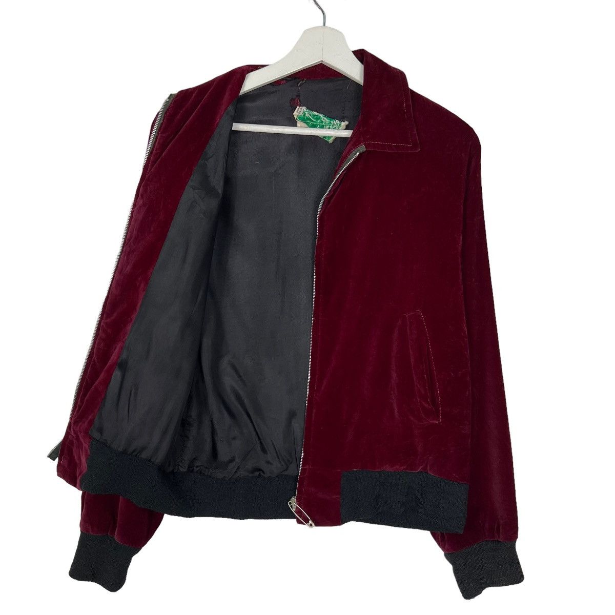 Vintage 🔥 VINTAGE 50s SPORTSMAN OUTWEAR VELVET BOMBER JACKET CROWN Size US M / EU 48-50 / 2 - 6 Thumbnail